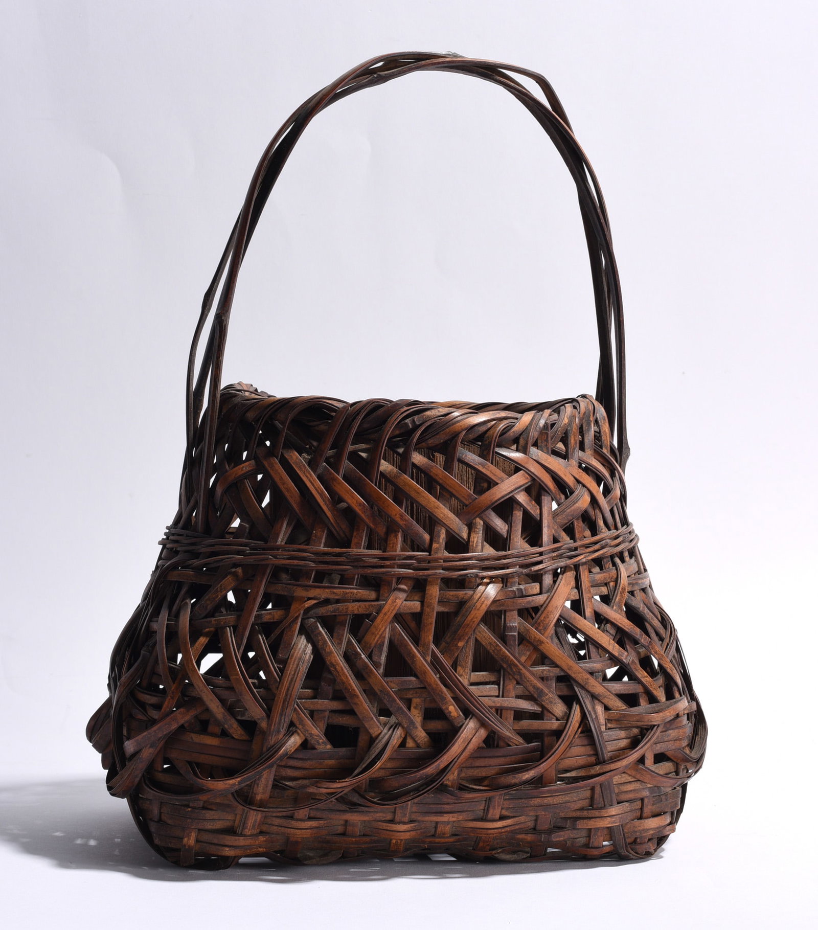 Large Double Handle Split Oak Gathering Basket (1 of 5)