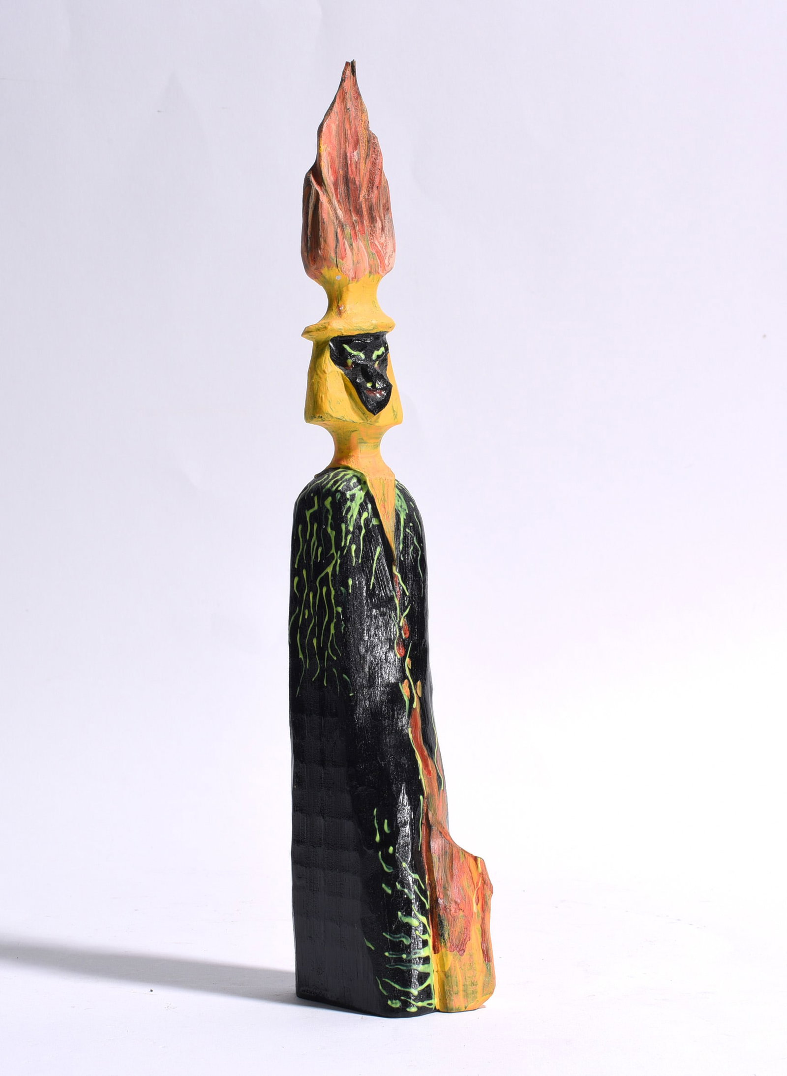 Norma Keaton Carved Wooden Figure (1 of 3)
