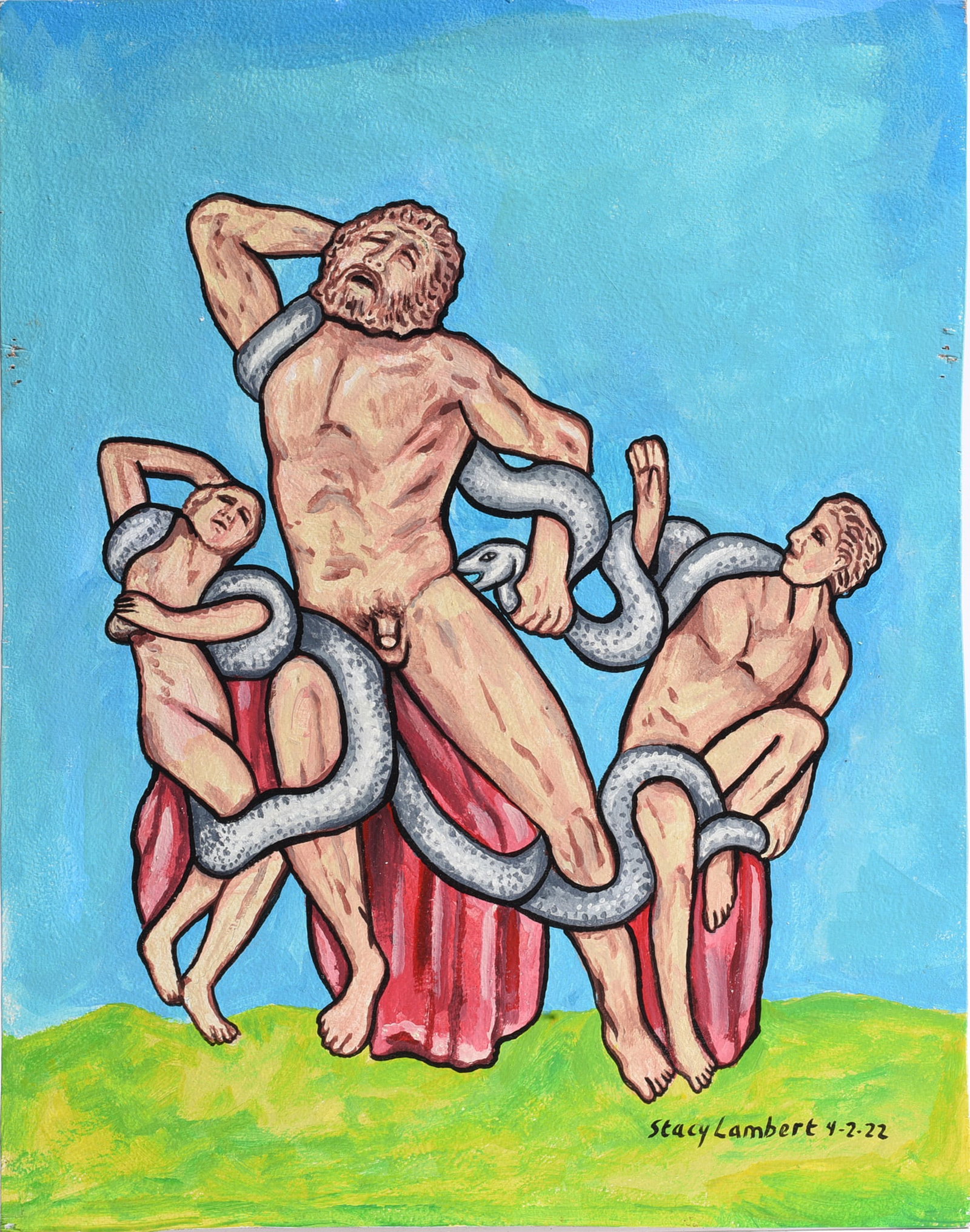 Stacy Lambert Folk Art Painting (1 of 2)