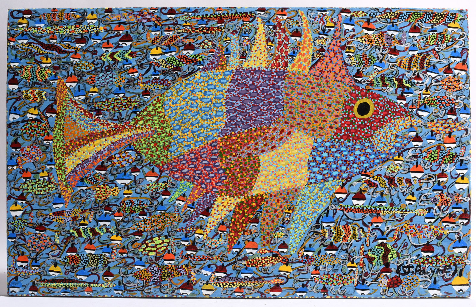 Jeff Payne Folk Art Painting (1 of 2)