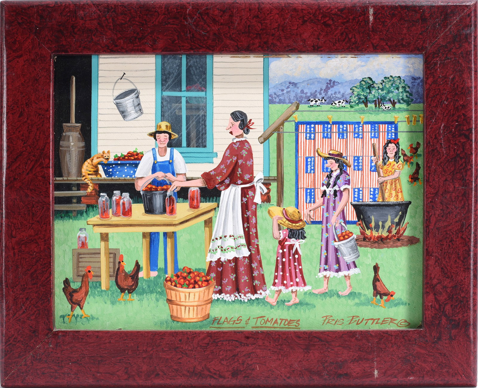 Pris Buttler Folk Art Painting (1 of 2)