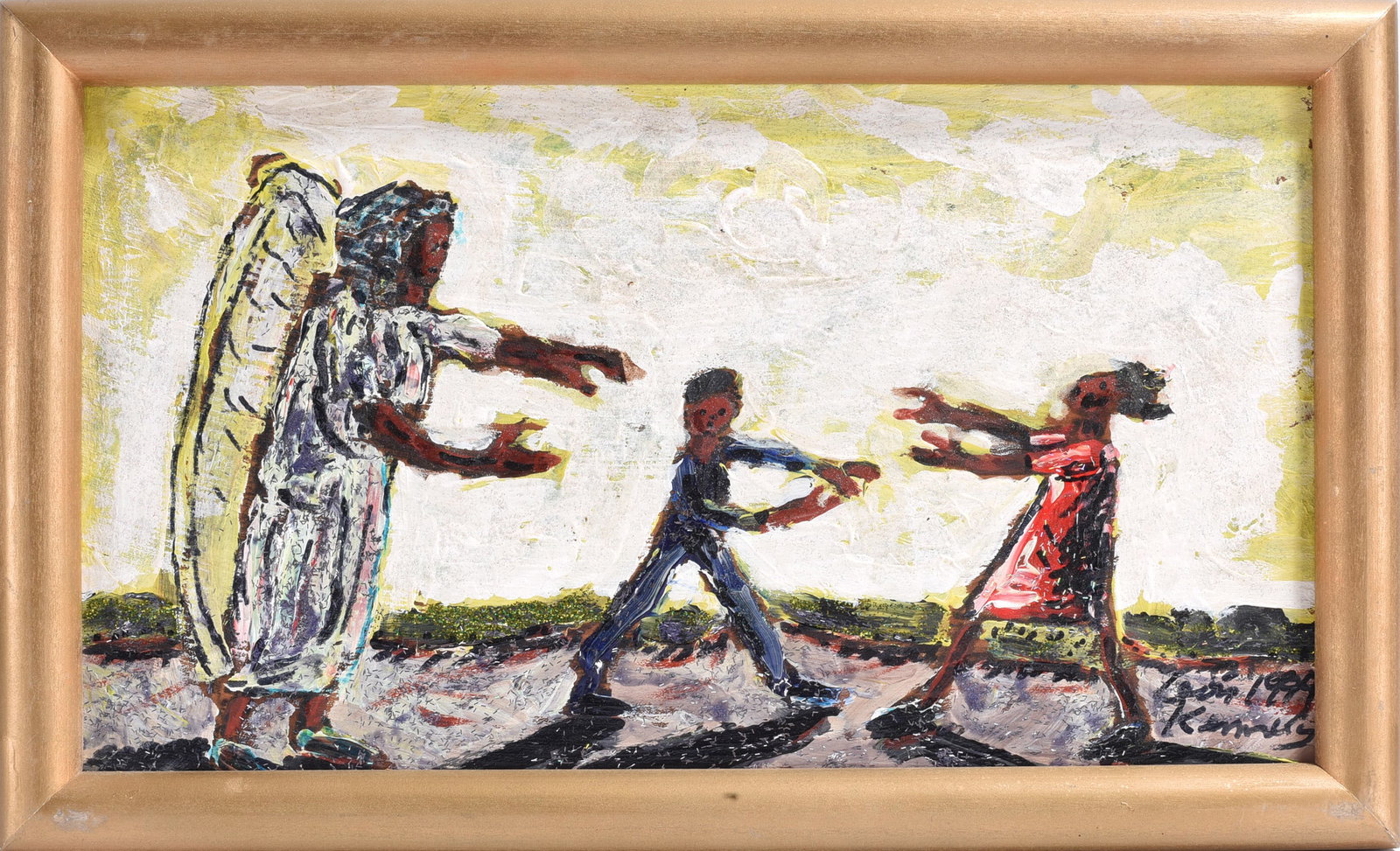 Leon Kennedy Painting on Board (1 of 2)