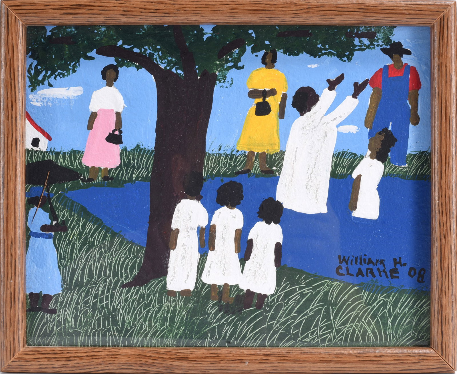 William H. Clarke Folk Art Painting (1 of 2)