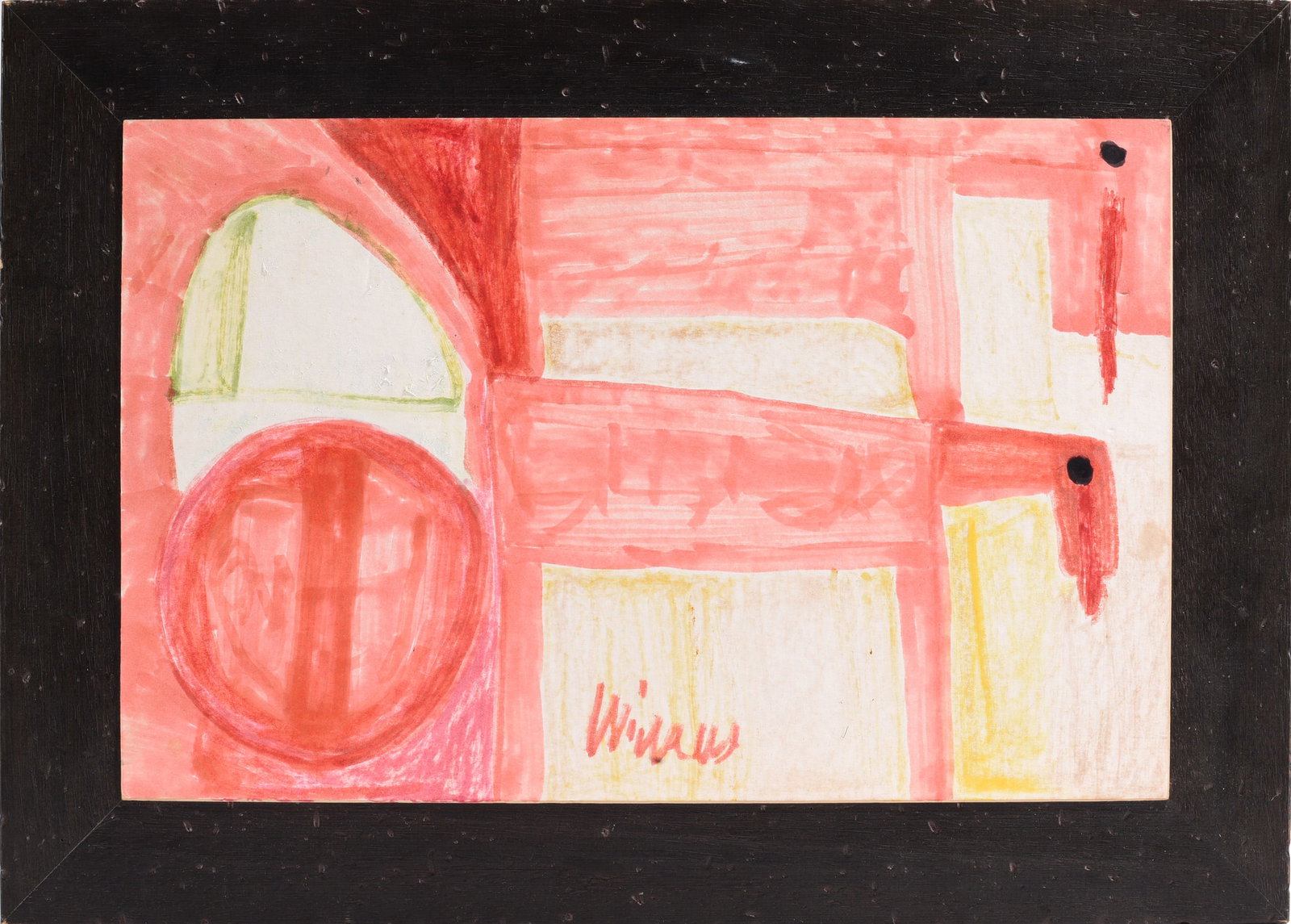 Willie White Mixed Media on Paper (1 of 2)