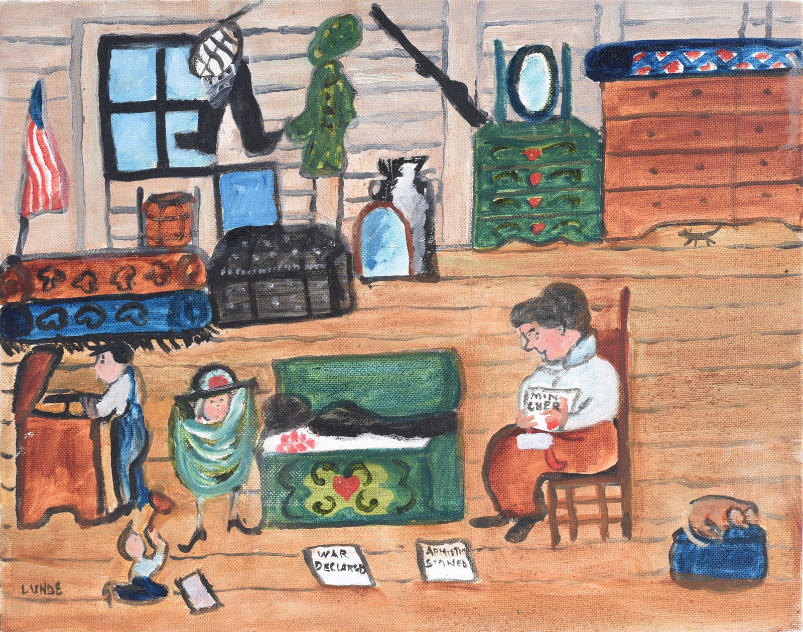 Emily Lunde Folk Art Painting (1 of 2)