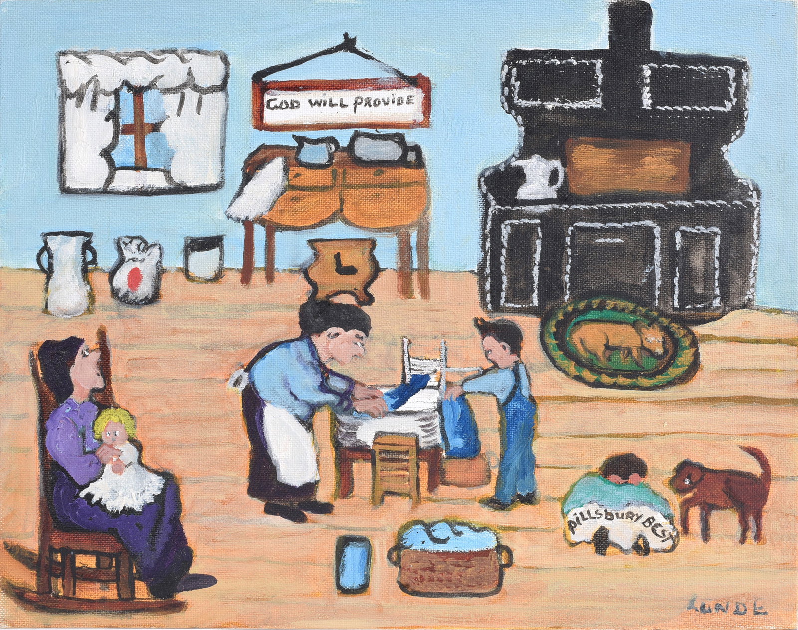 Emily Lunde Folk Art Painting (1 of 2)