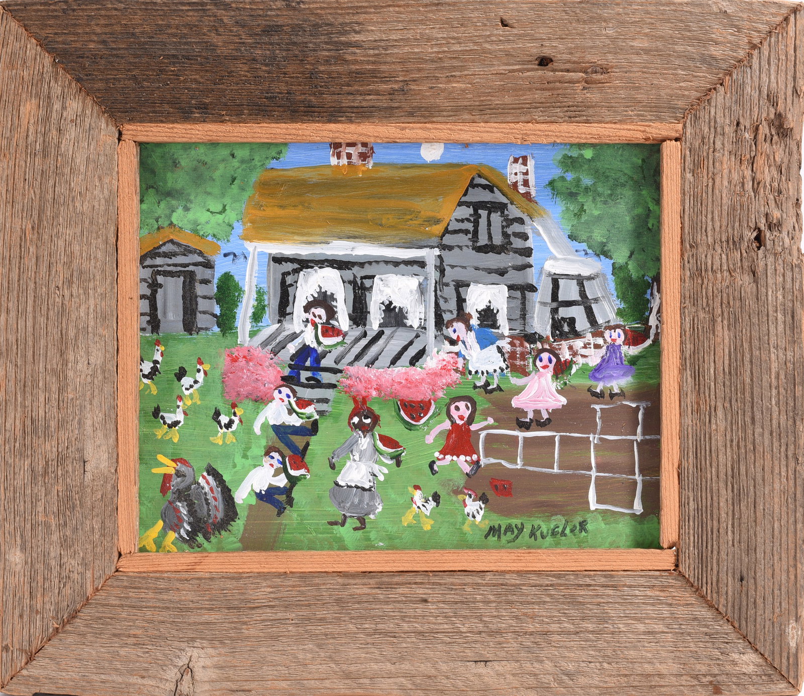 May Kugler Folk Art Painting (1 of 2)