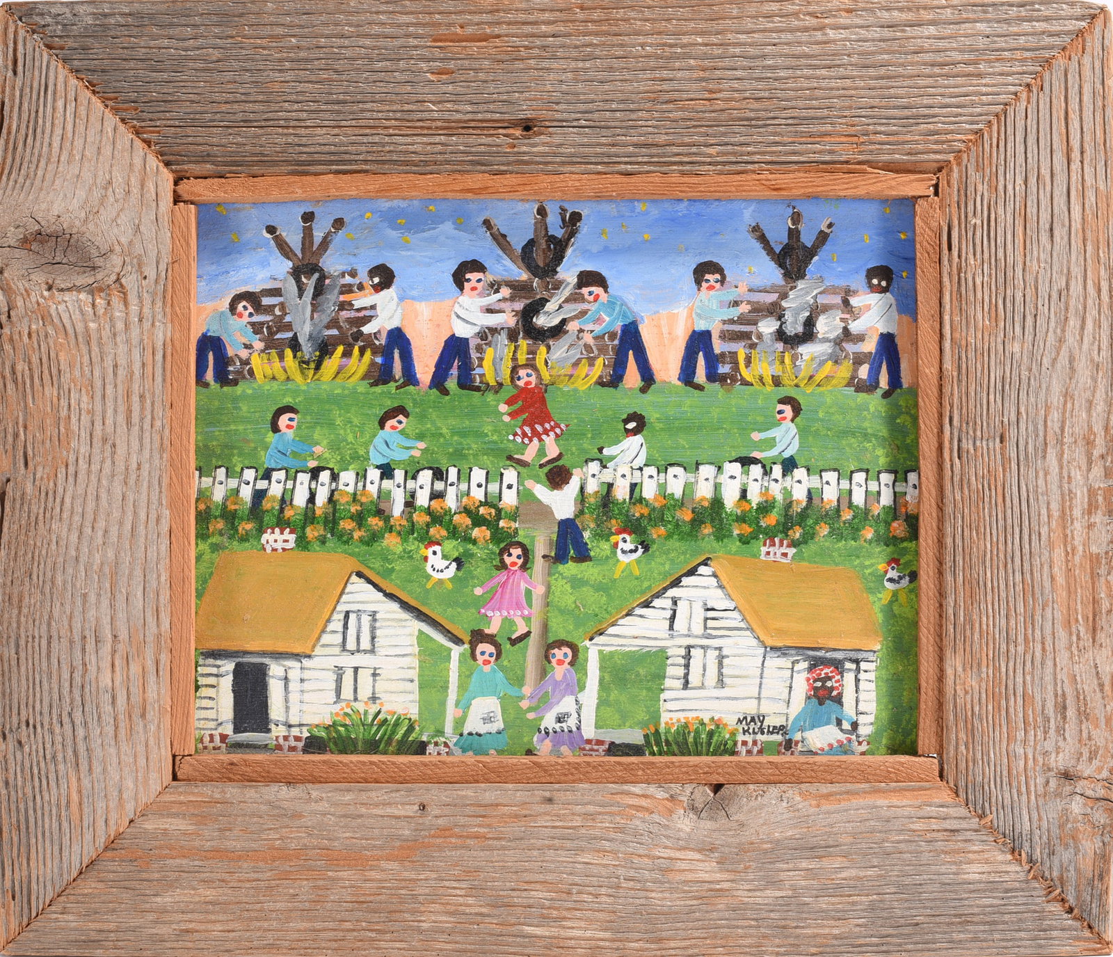 May Kugler Folk Art Painting (1 of 2)