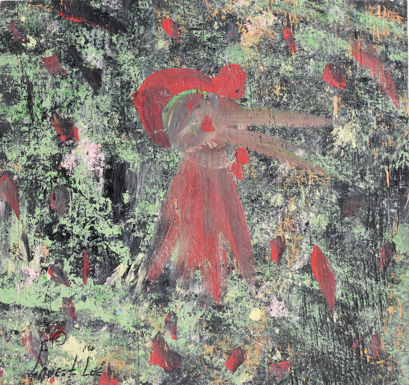 Ernest Lee Folk Art Painting (1 of 2)