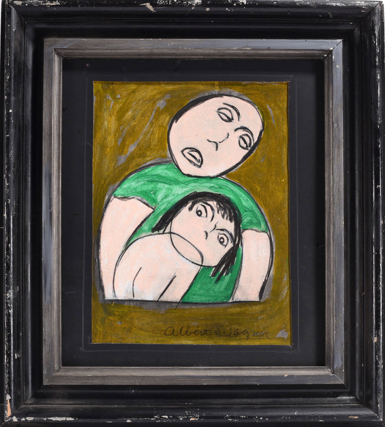 Albert Wagner Self Taught Art Painting (1 of 2)