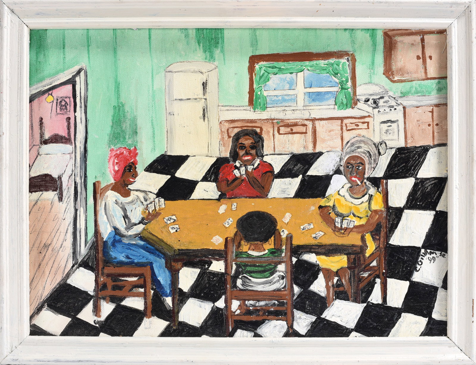 Charles Gillam Sr. Folk Art Painting (1 of 2)