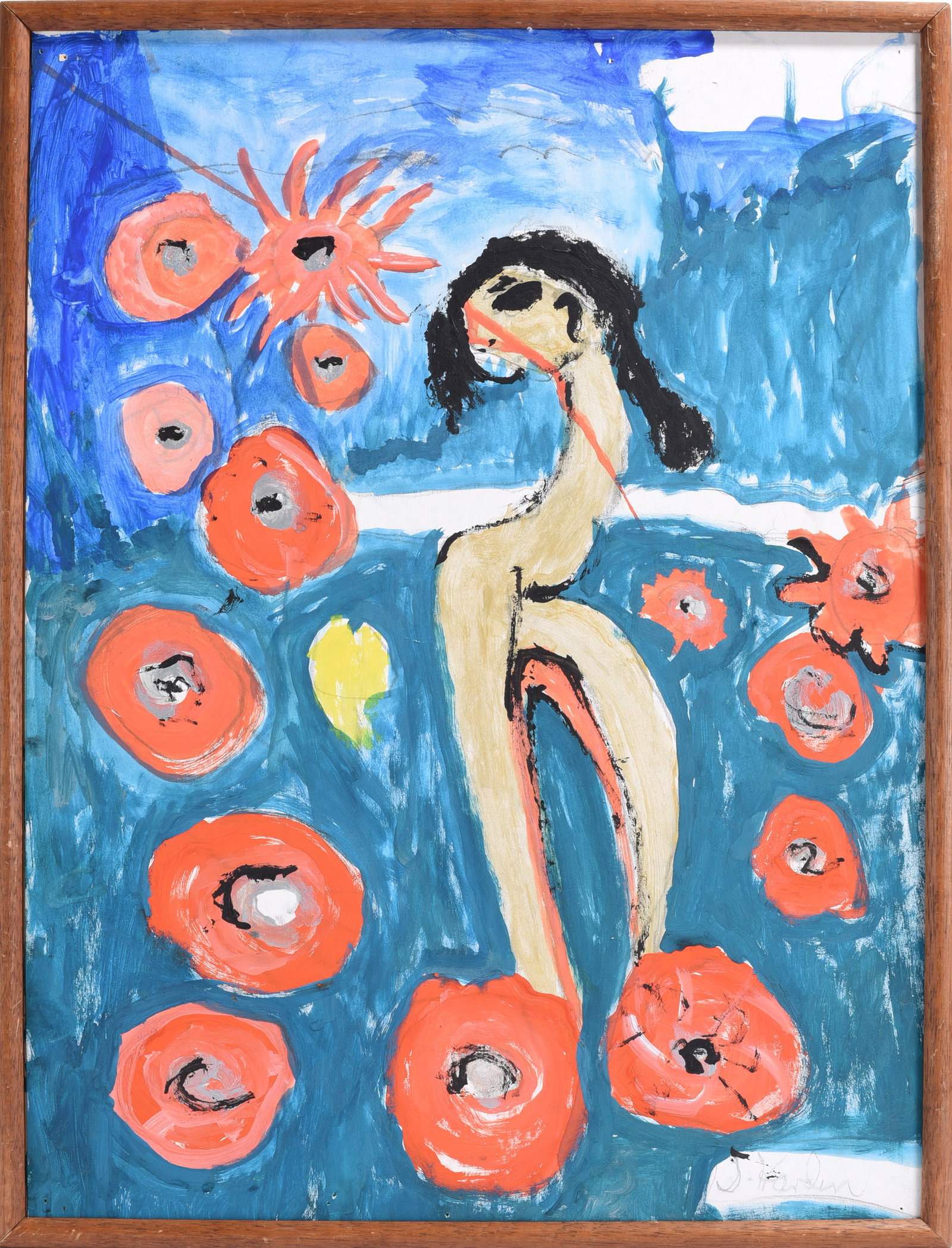 S. Harden Folk Art Painting (1 of 2)