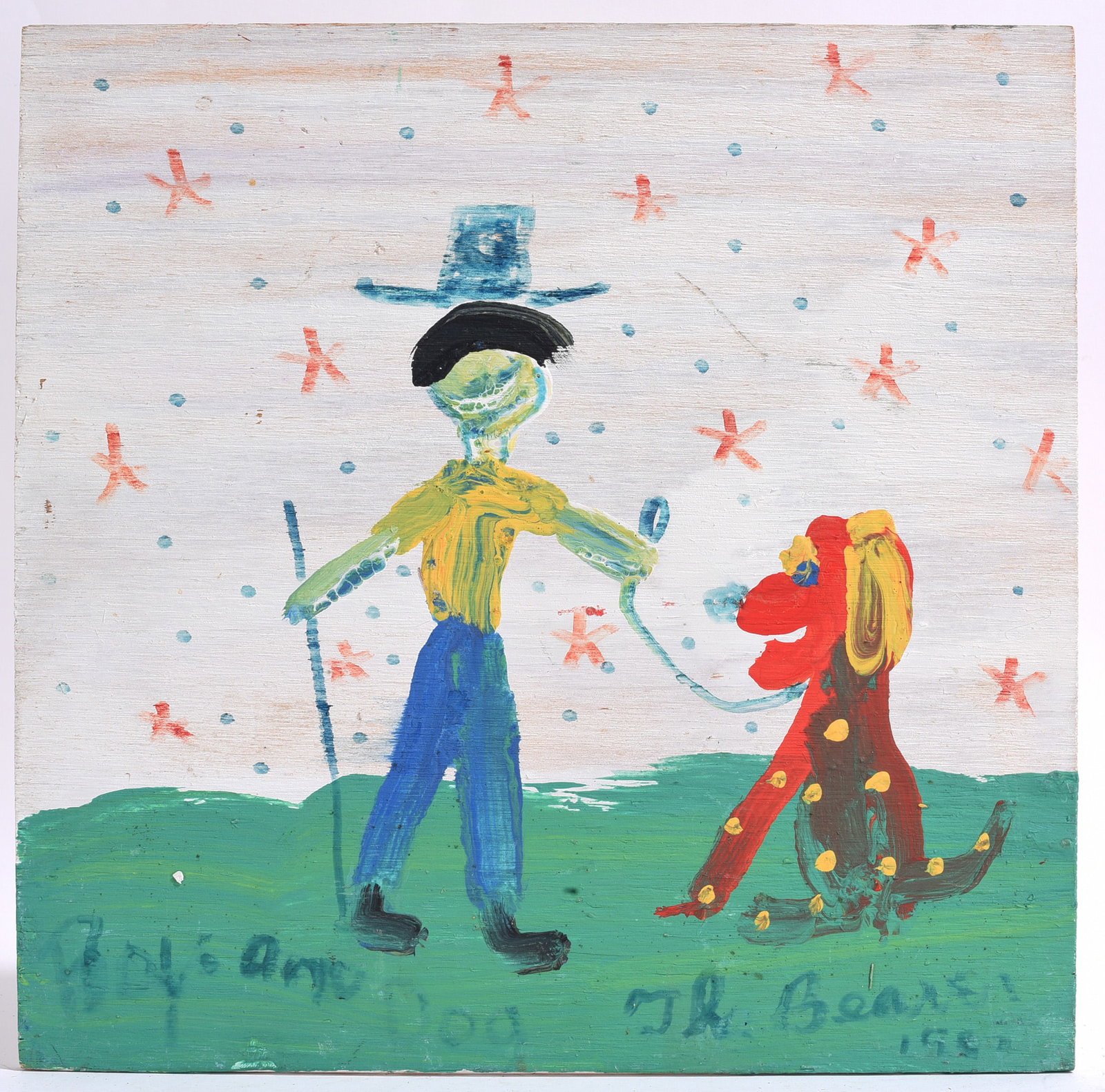 Robyn "The Beaver" Beaverland Folk Art Painting (1 of 2)