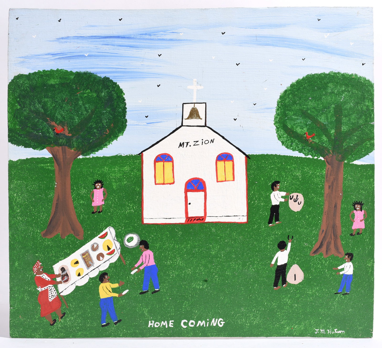 Mike Hutson Folk Art Painting (1 of 2)