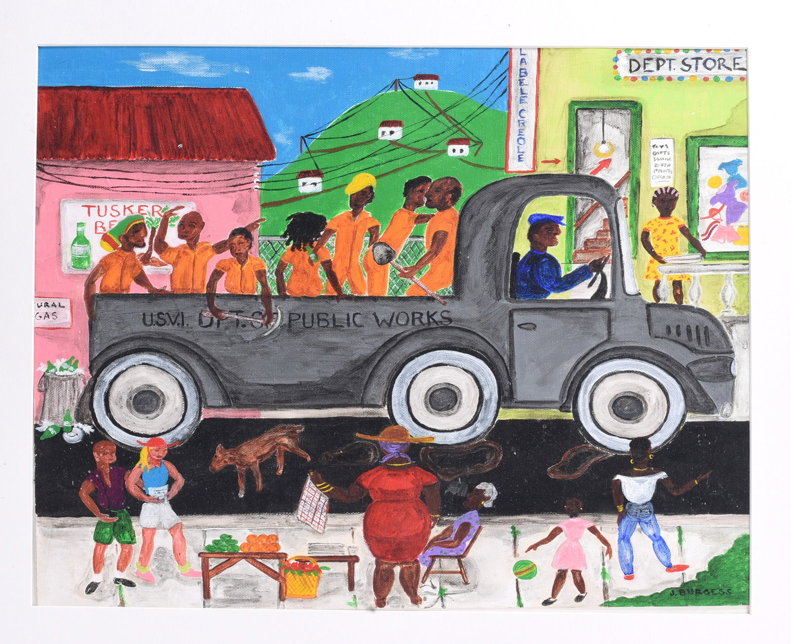 John Burgess Folk Art Painting (1 of 2)