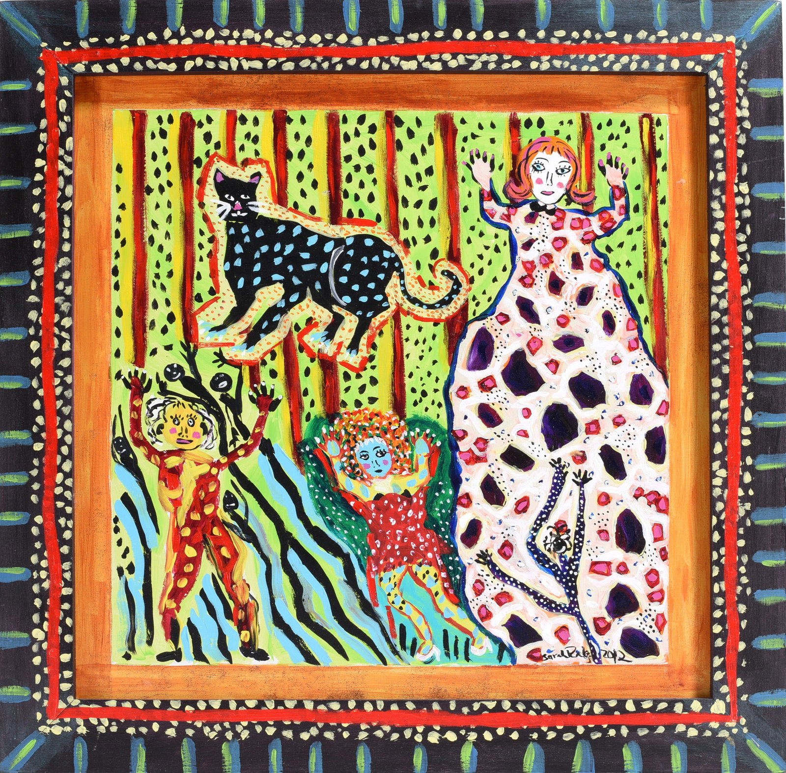 Sarah Rakes Folk Art Painting (1 of 2)
