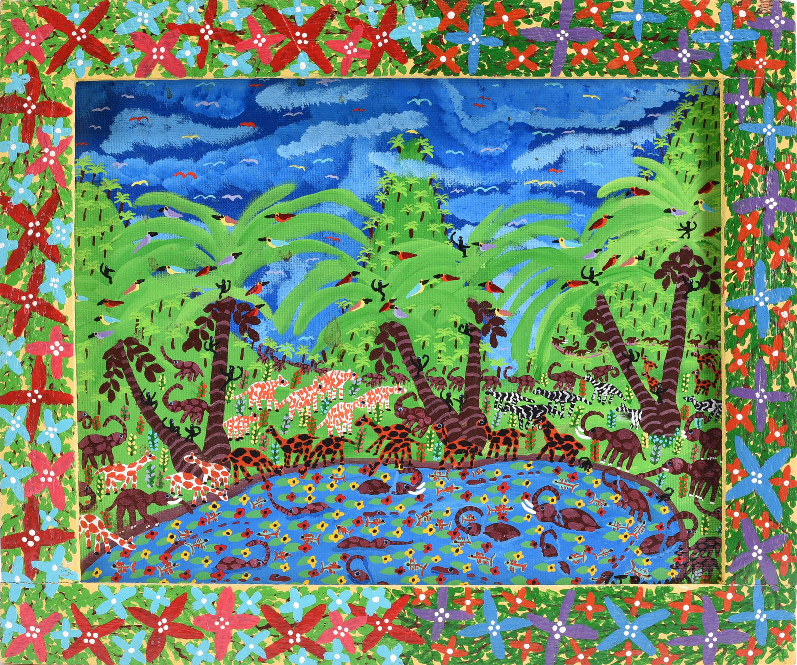 Jeff Payne Folk Art Painting (1 of 2)