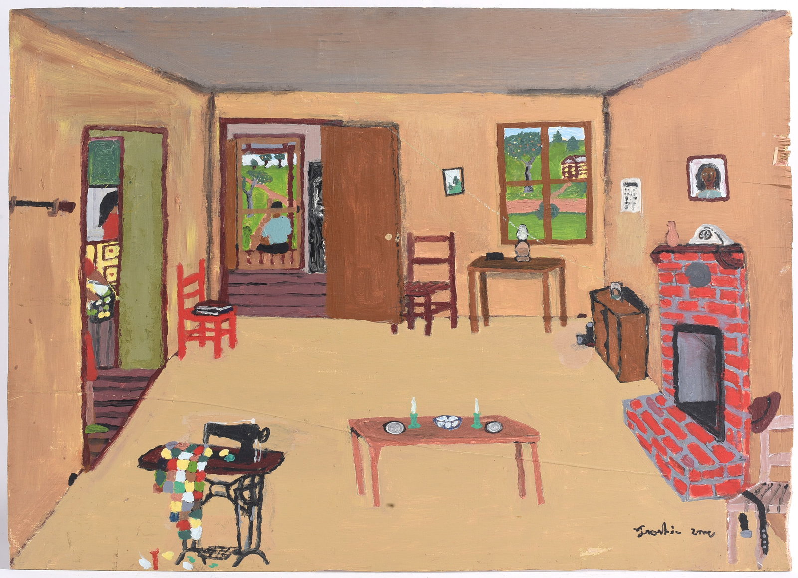 Frankie Lane Folk Art Painting (1 of 2)