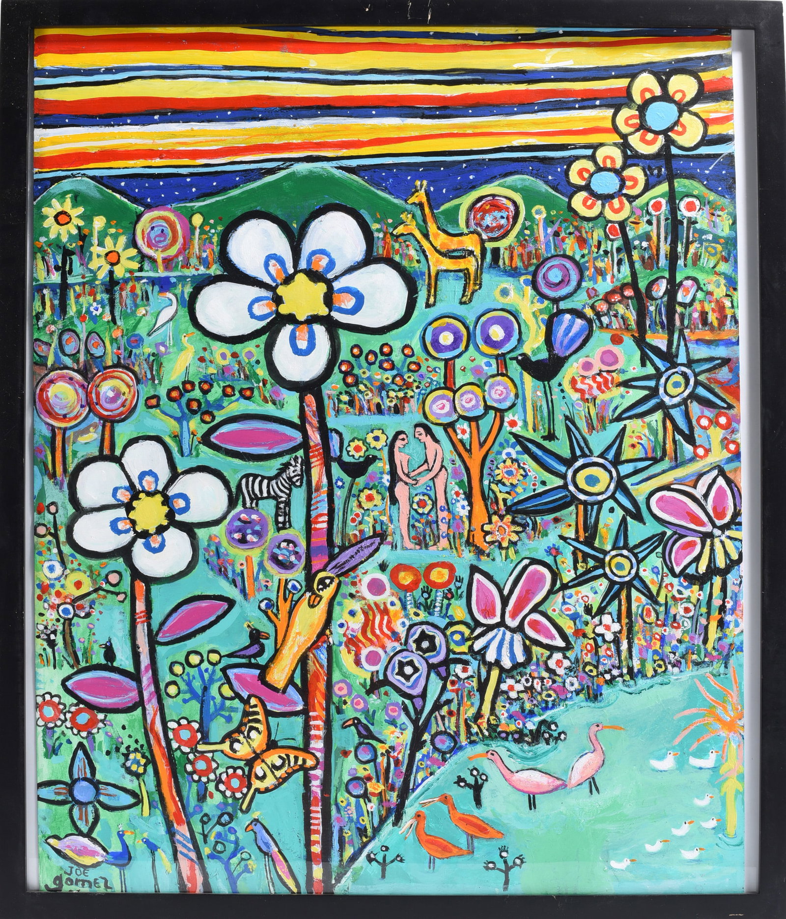 Joe Gomez Folk Art Painting (1 of 2)