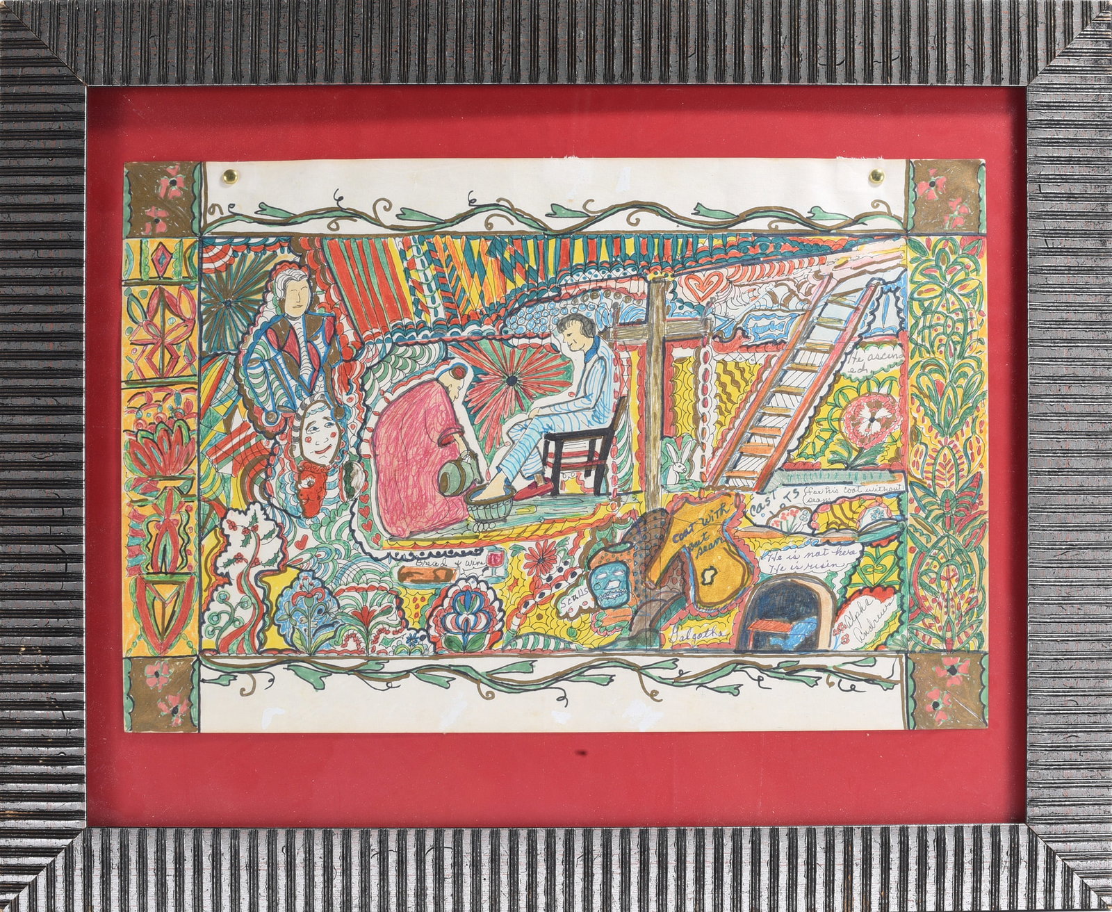 Alpha Andrews Folk Art Drawing (1 of 2)