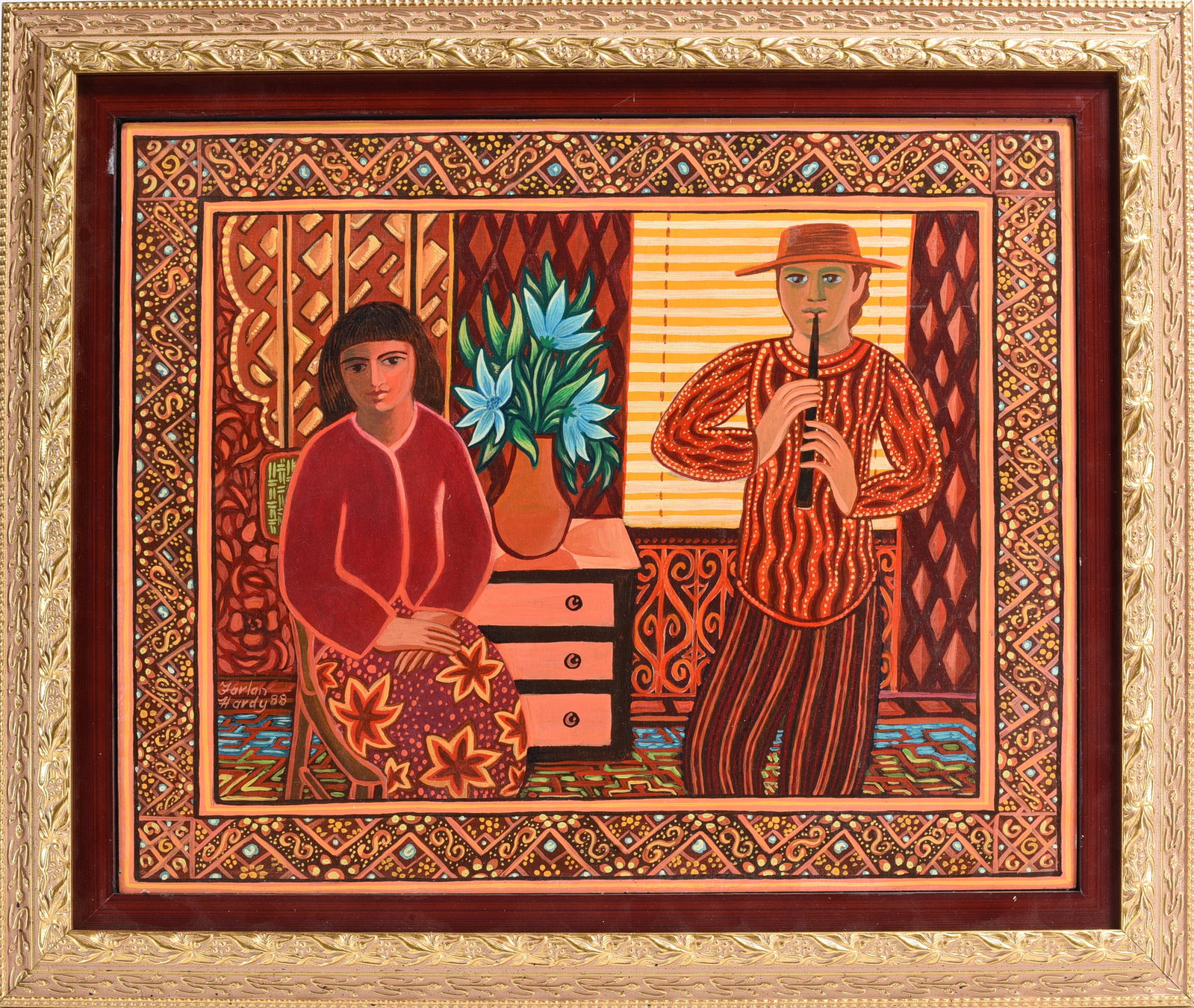 Farlan Hardy Folk Art Painting (1 of 2)