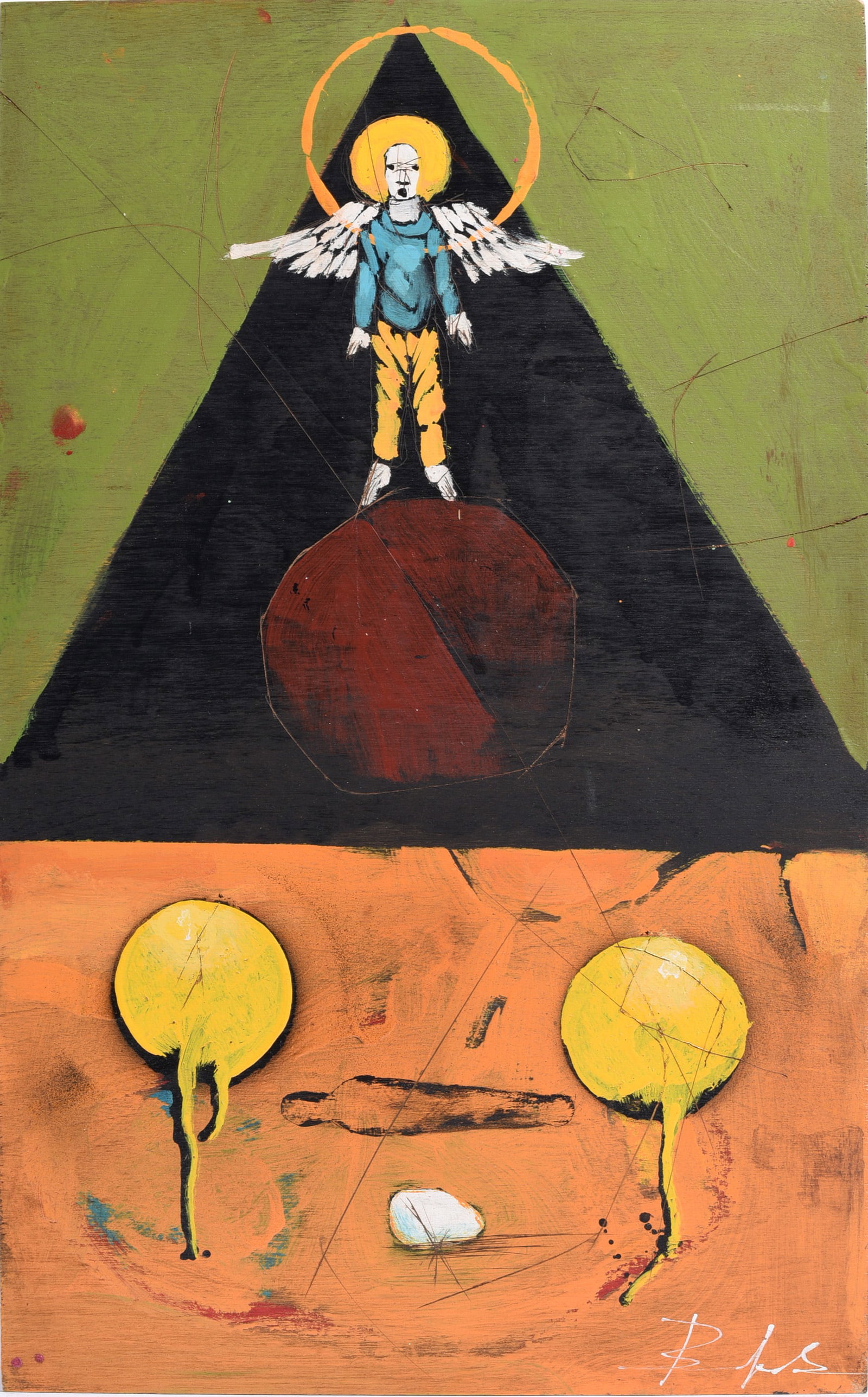 Michael Banks Folk Art Painting (1 of 2)