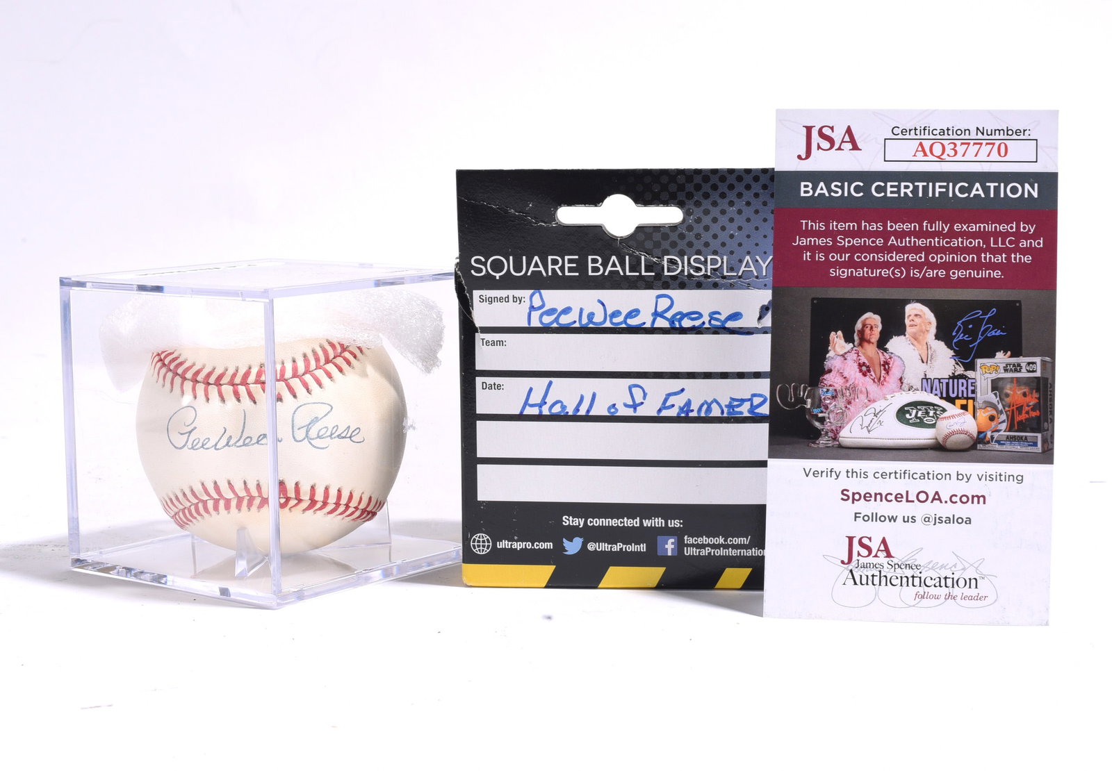 PeeWee Reese Signed Baseball (1 of 2)