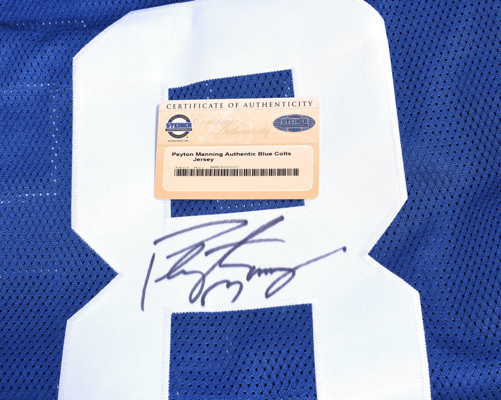 Autographed Peyton Manning Colts Jersey - 2