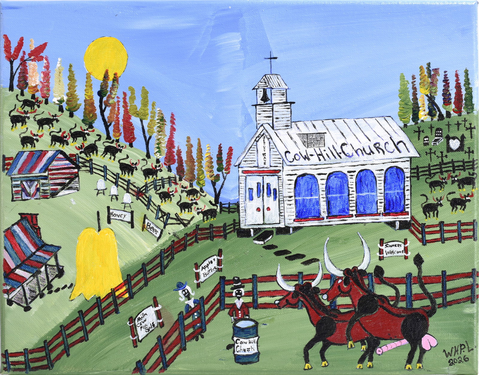Wade Ledbetter Folk Art Painting (1 of 2)