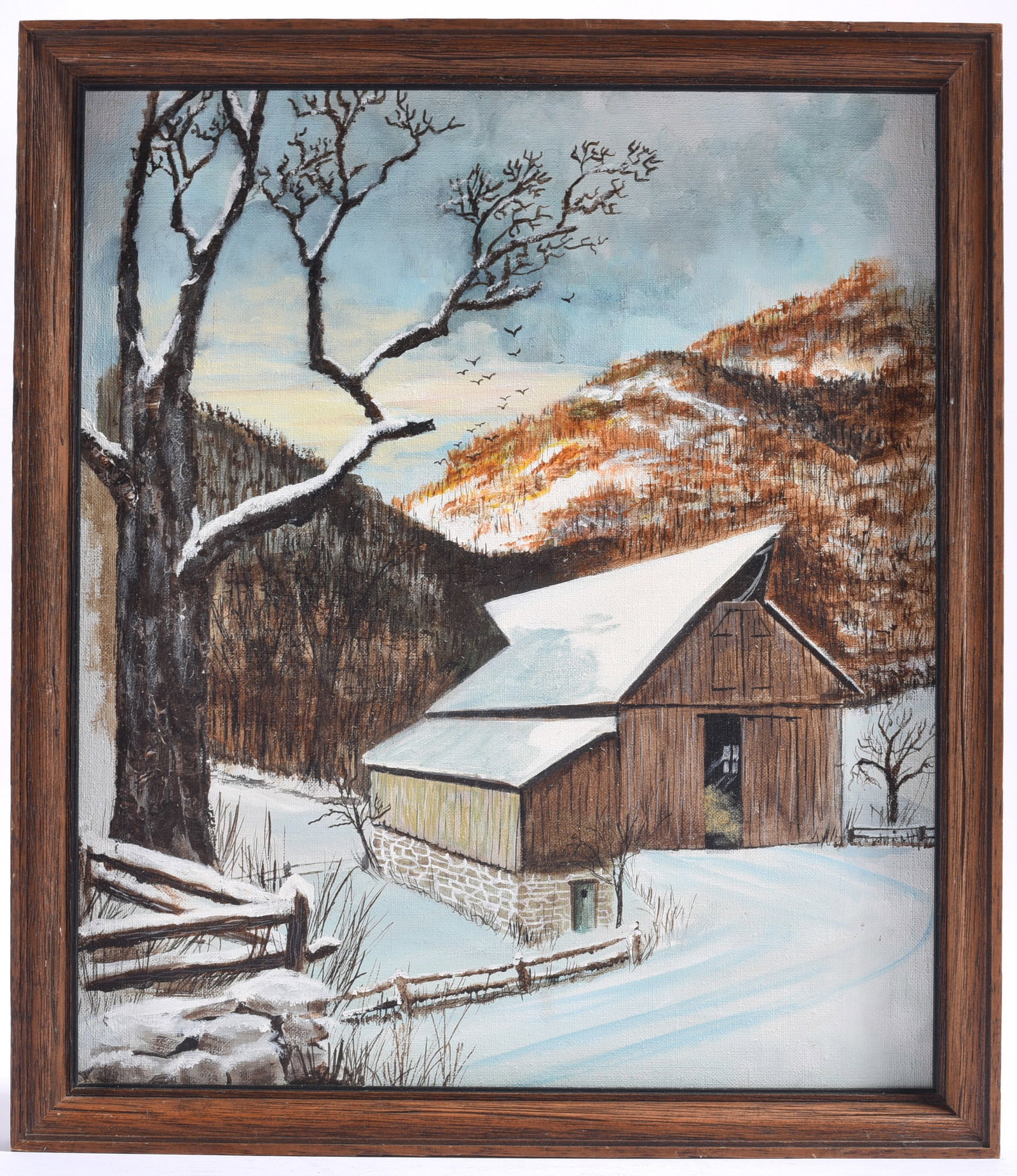 Winter barn scene (1 of 2)