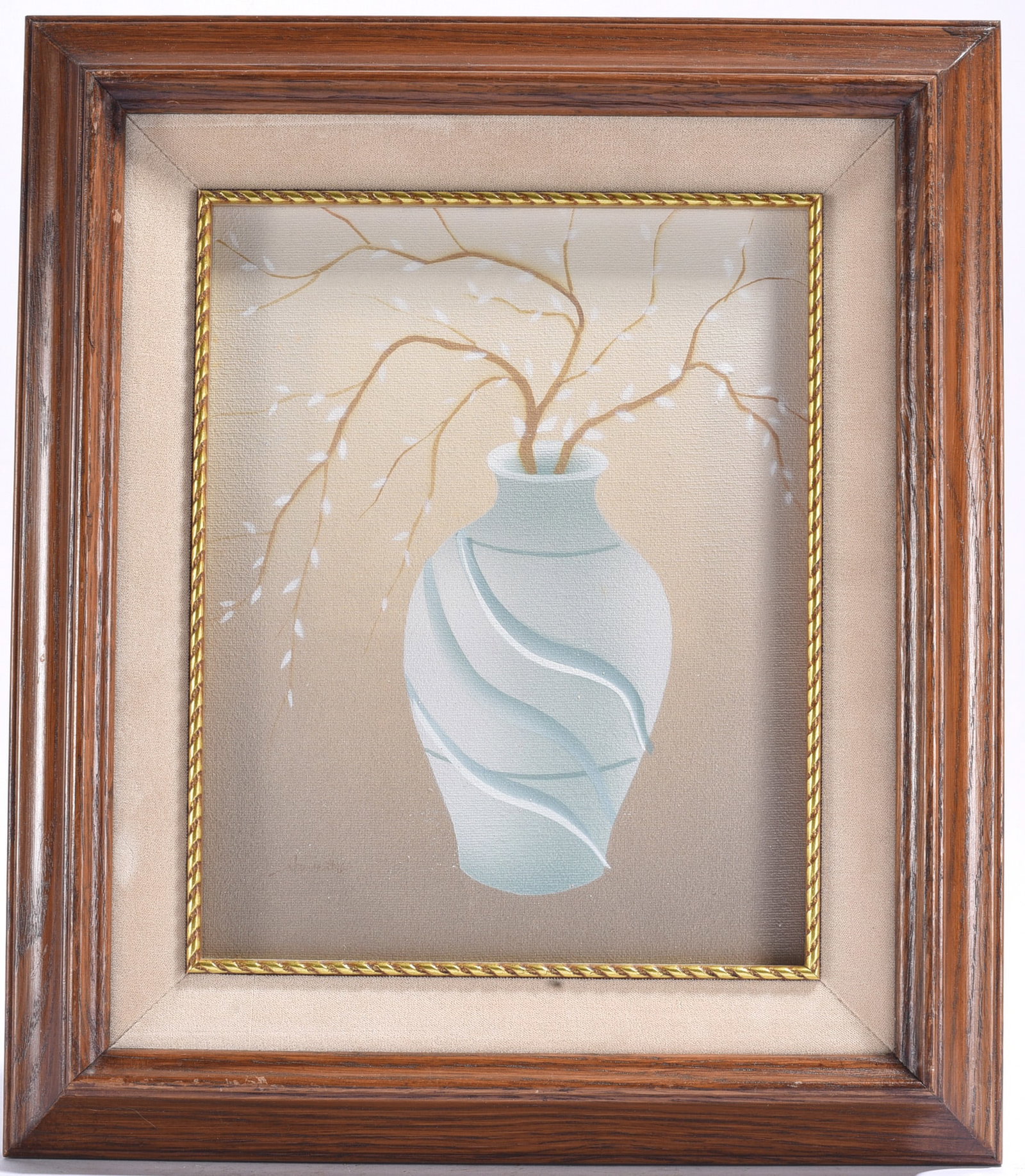 "Simplicity" by Hanenty: 13"x15" paint on canvas - signed lower left - mixed media serigraph & Oil - Signed with Certificate of Authenticity