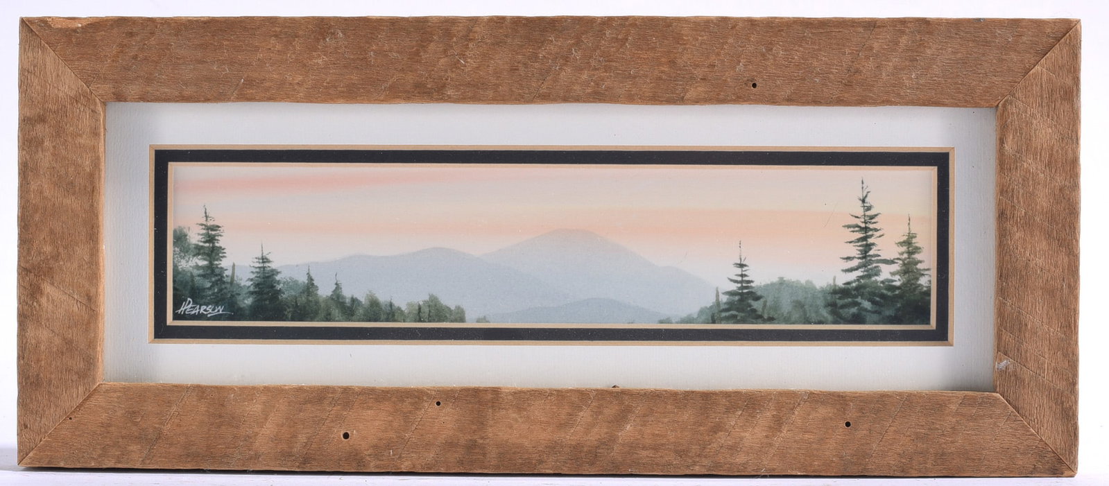 Signed Mountain Panorama Landscape Print (1 of 2)