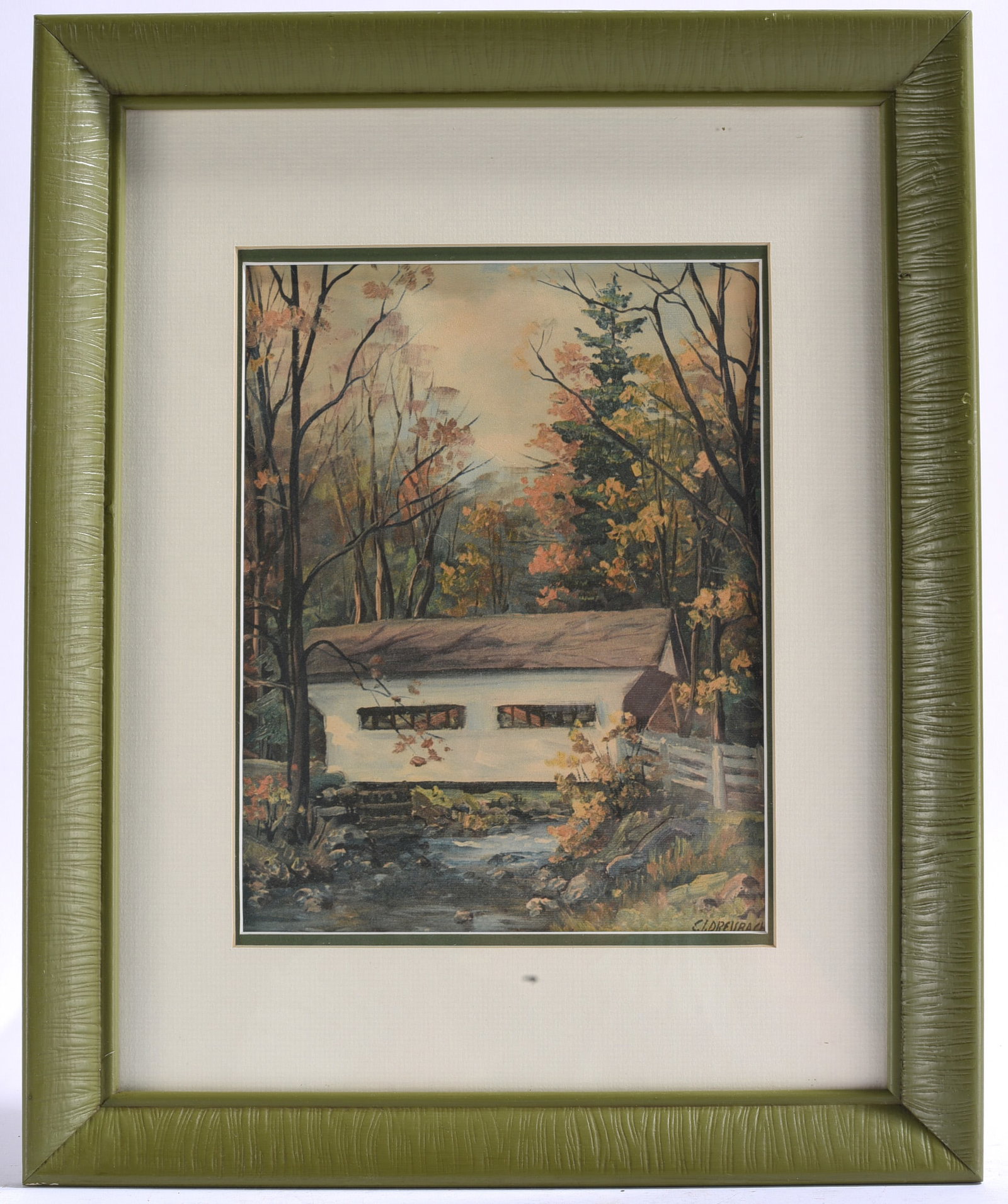 Clarence Dreisbach Covered Bridge Landscape Print (1 of 2)