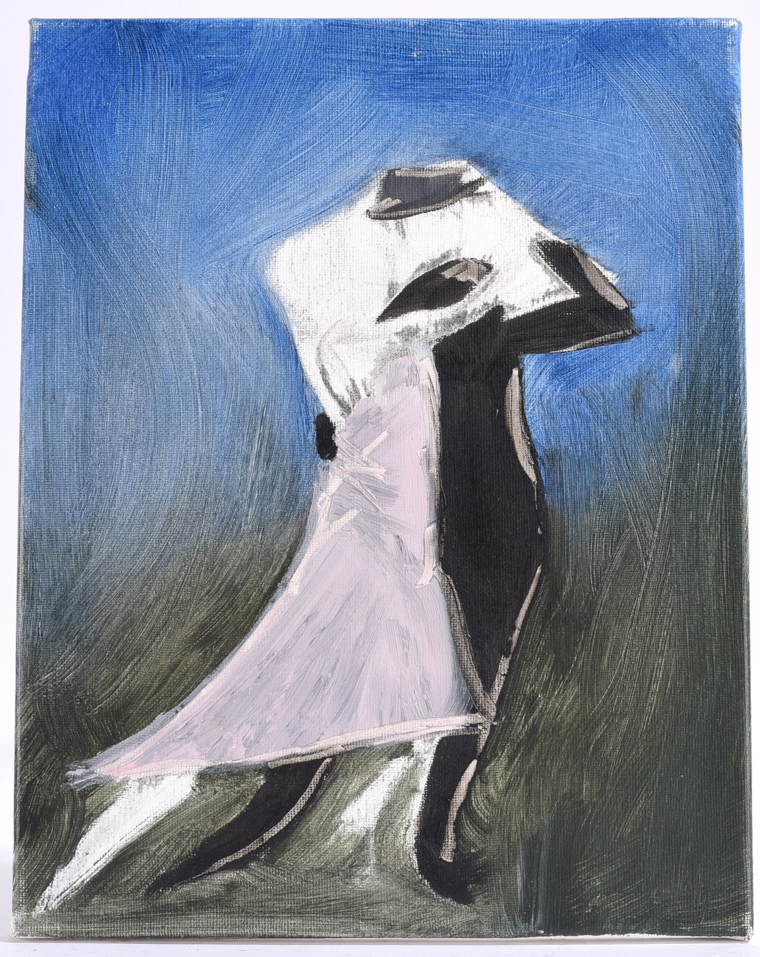 Contemporary Bride and Groom Abstract Painting (1 of 2)