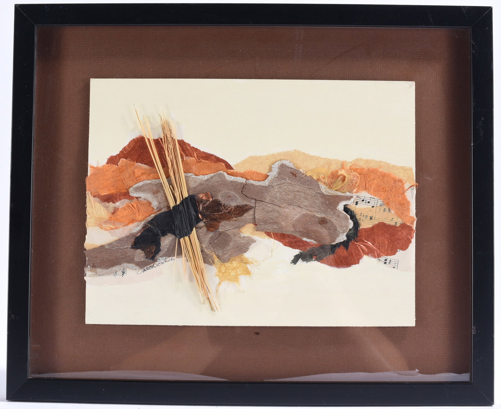 Signed Mixed Media Fiber Collage Artwork (1 of 1)