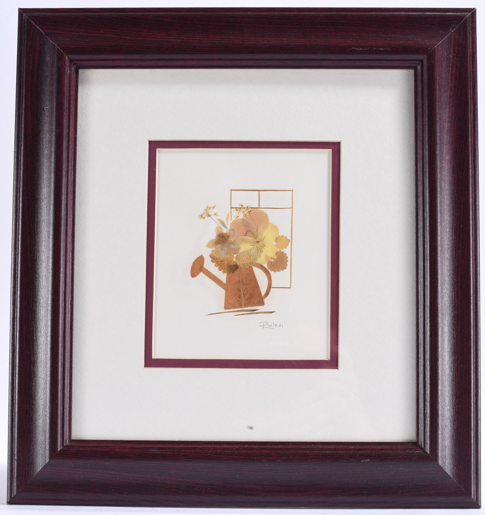 Original Floral Collage by Rulevi Signed (1 of 1)