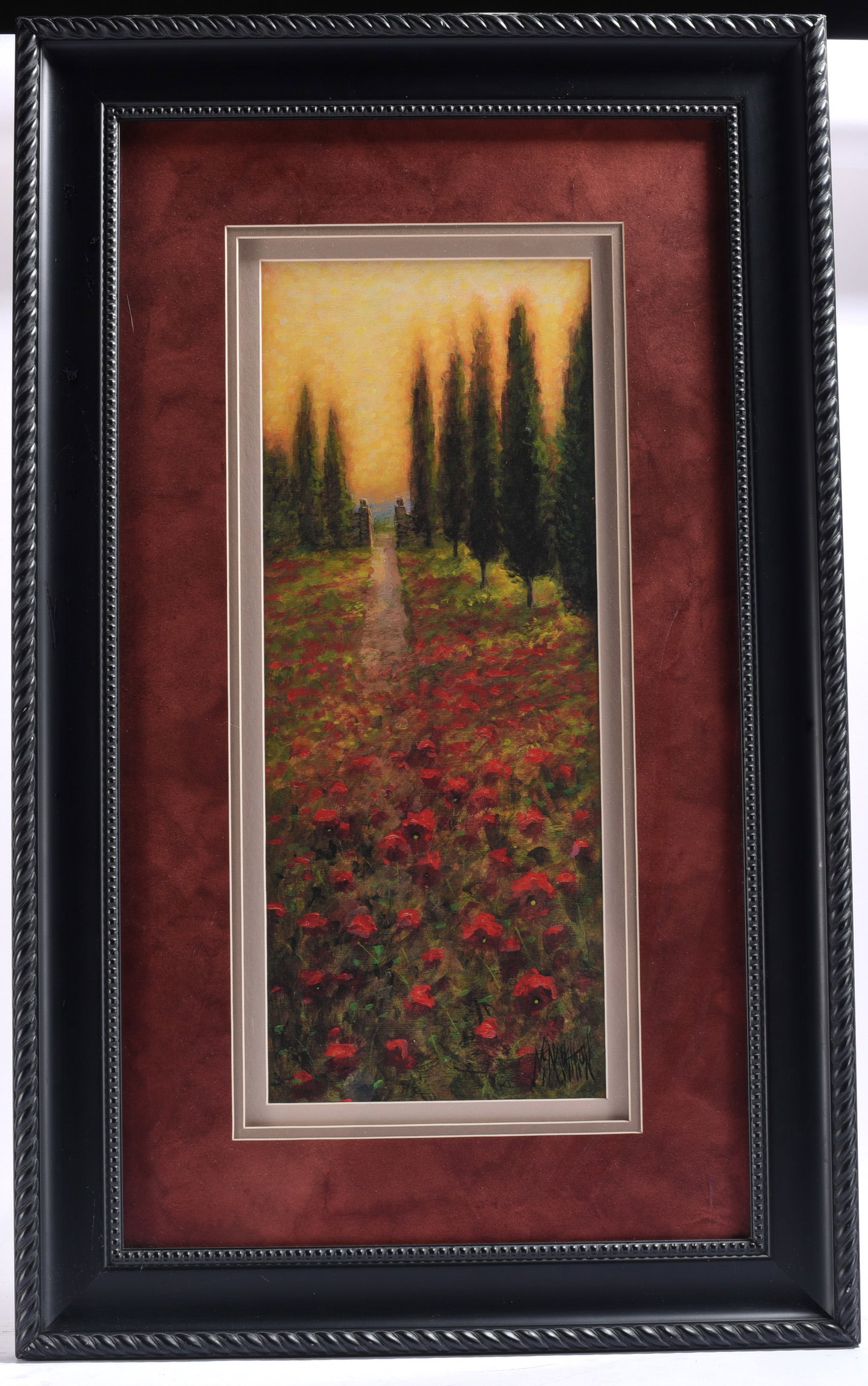 Poppy Field Landscape Painting (1 of 2)
