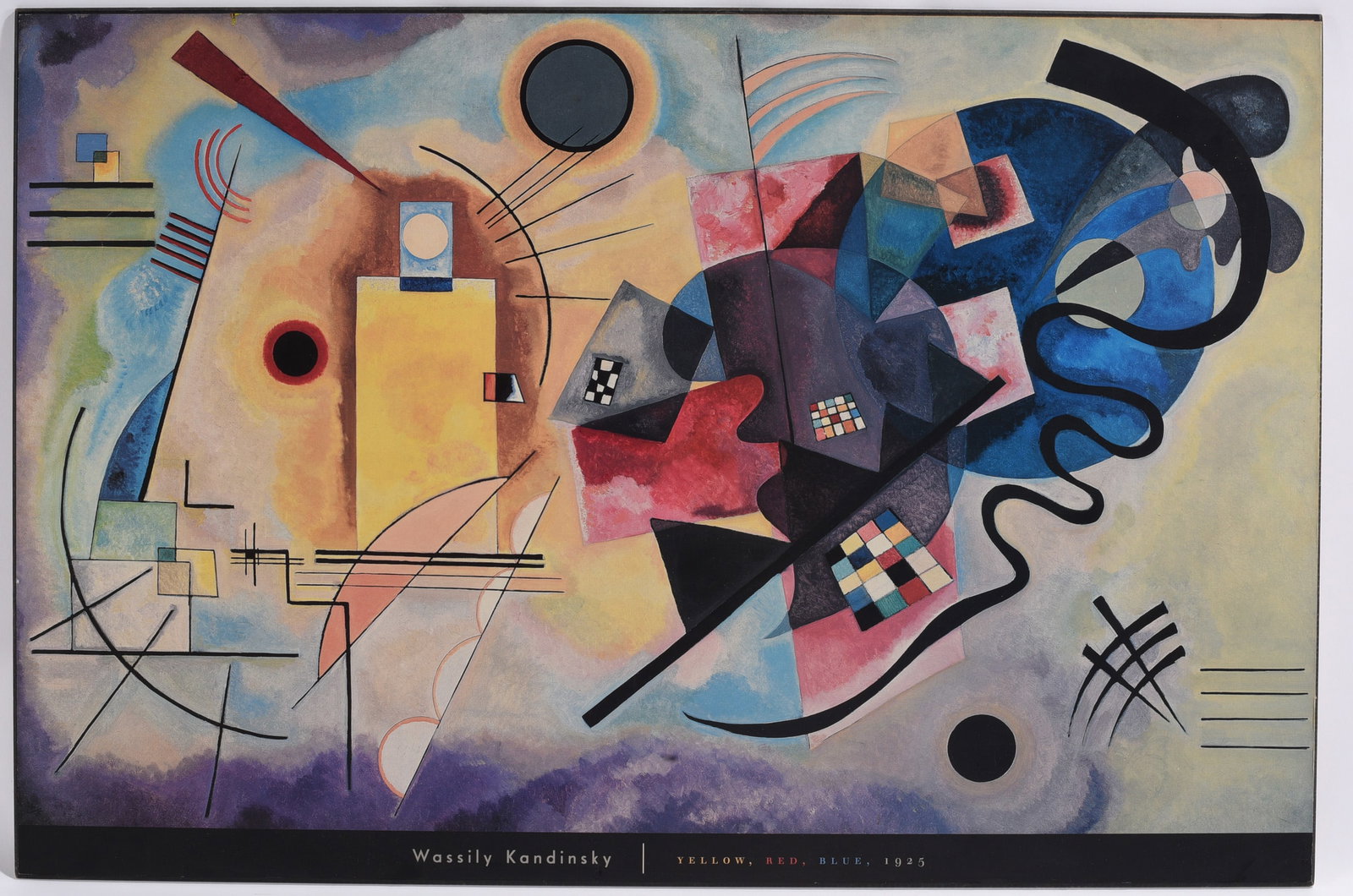 Wassily Kandinsky "Yellow, Red, Blue, 1925" Poster (1 of 1)