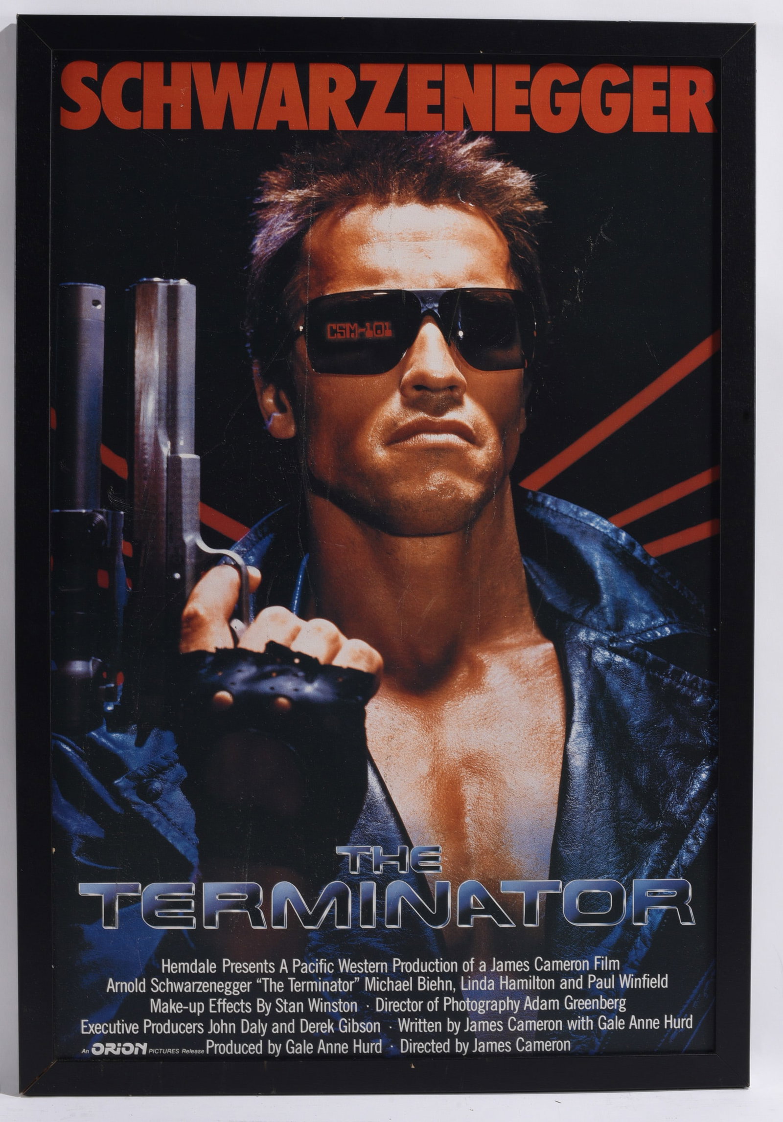 The Terminator Arnold Schwarzenegger Framed Movie Poster (1 of 1)