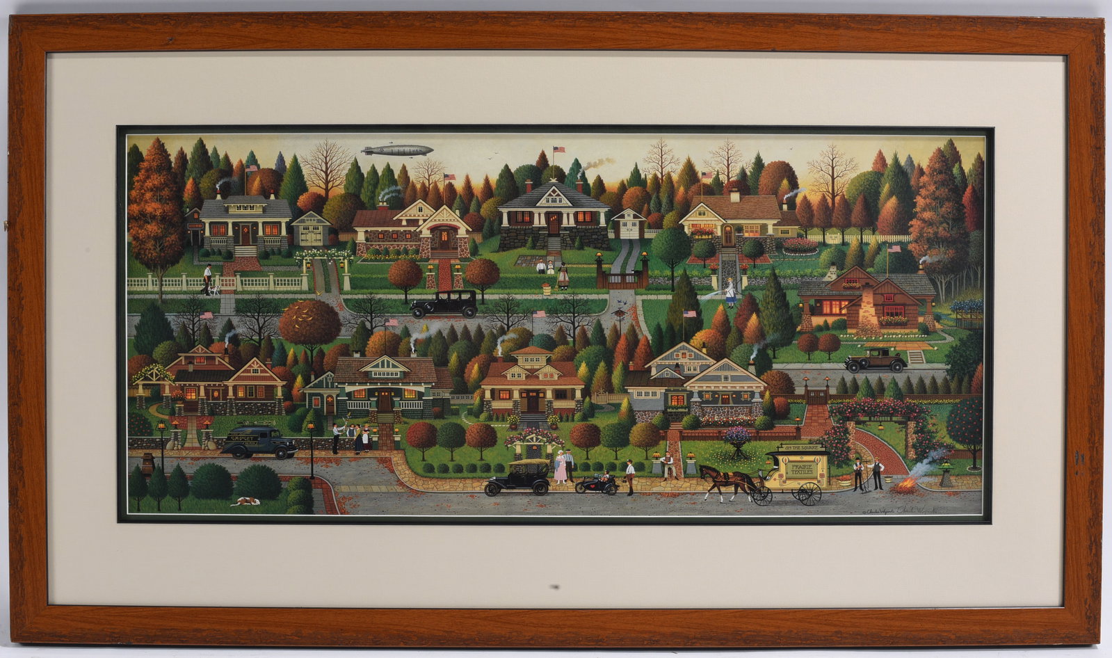 Charles Wysocki Americana Village Print Pencil Signed (1 of 1)