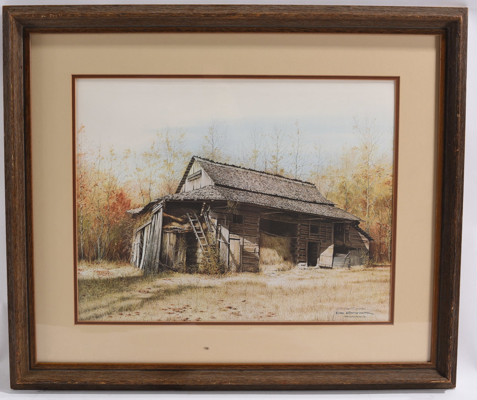 Rustic Barn Landscape Limited Edition Print Signed (1 of 1)