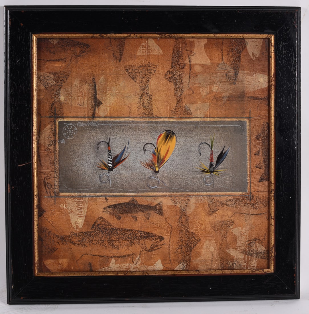 Framed Fly Fishing Lure Wall Art Print (1 of 1)