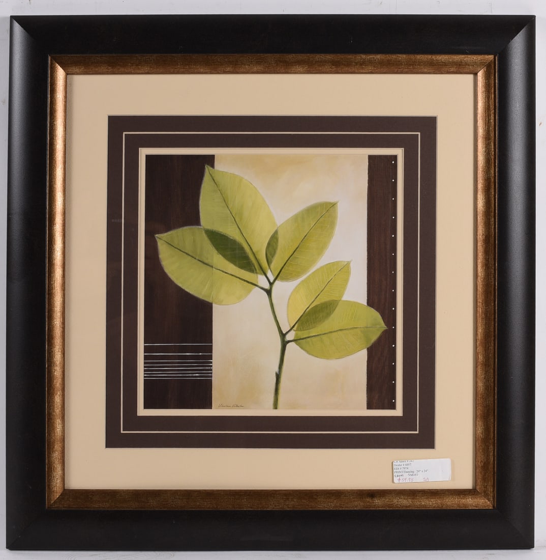 Framed Contemporary Botanical Leaf Print (1 of 1)