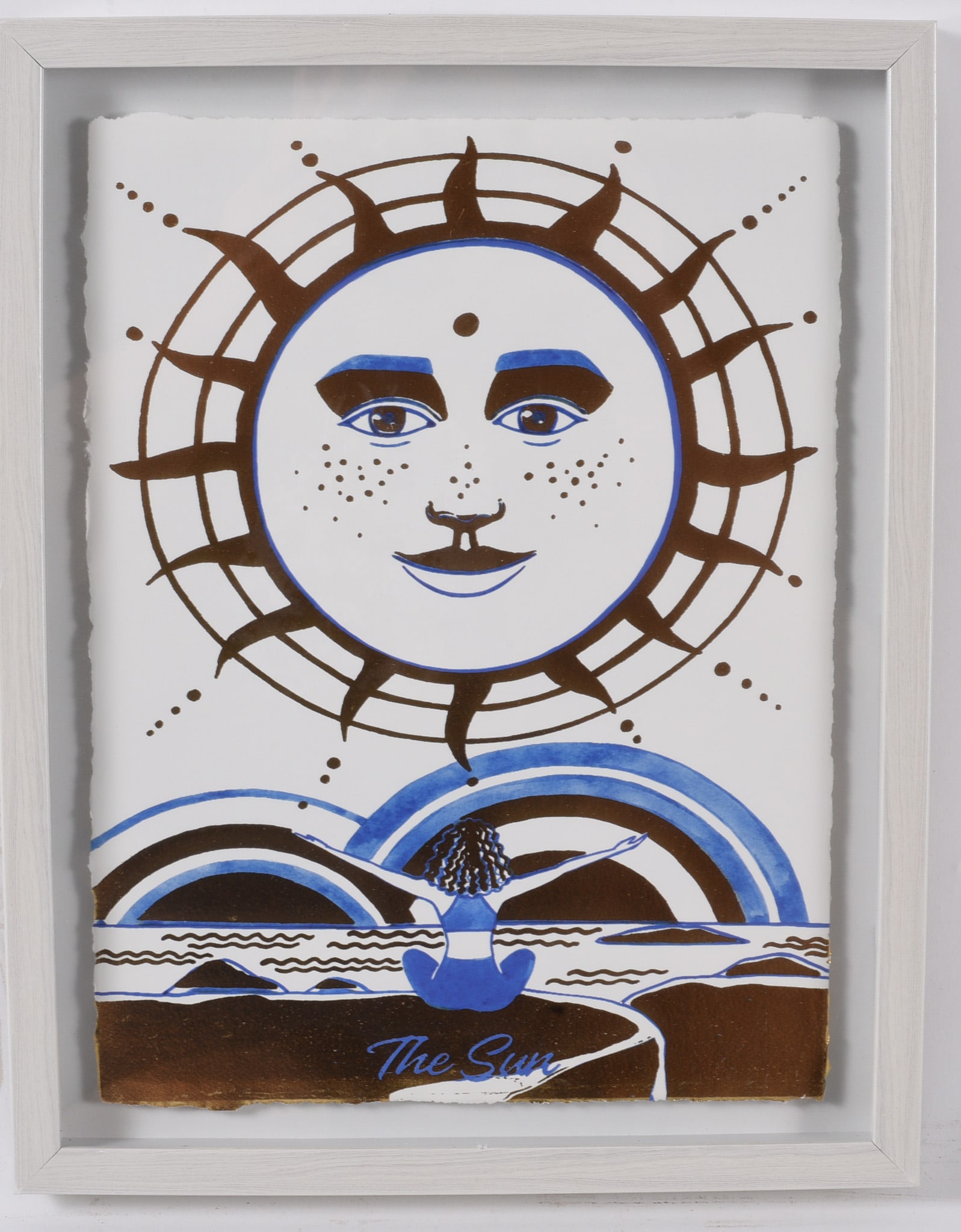 Framed Contemporary "The Sun" Graphic Art Print (1 of 1)