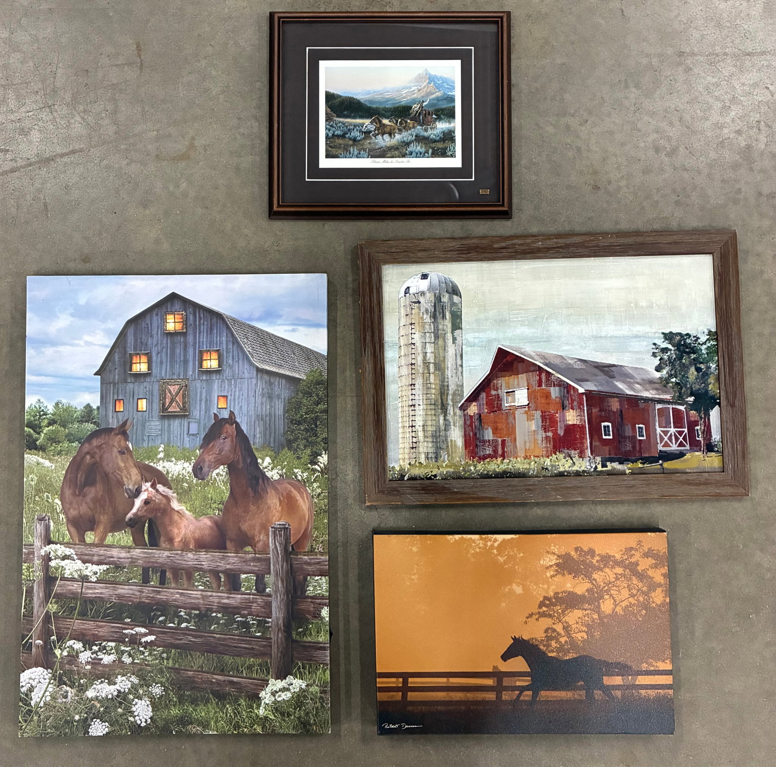 Framed Western & Rustic Farmhouse Wall Art Group (1 of 1)