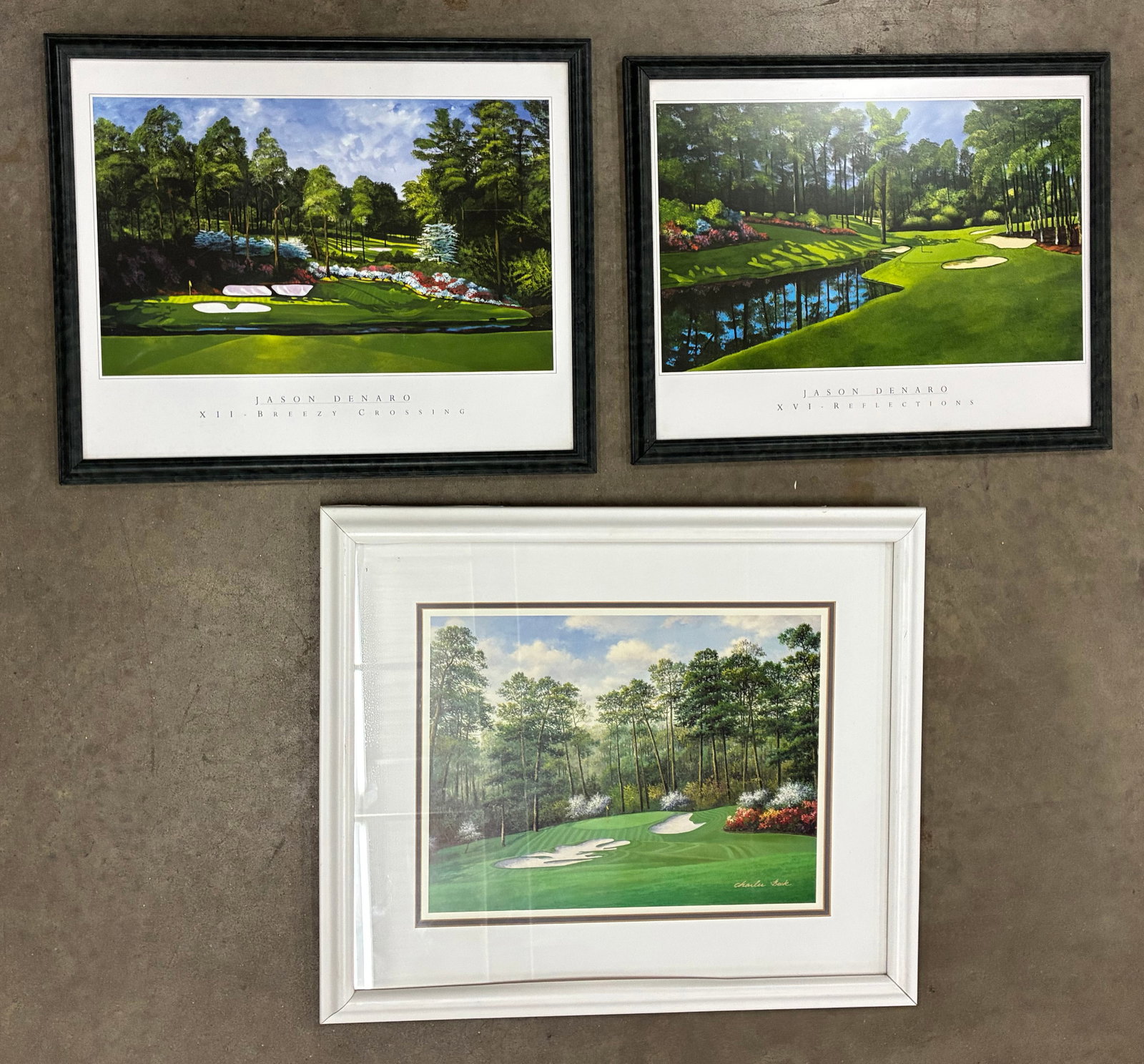 Assorted Framed Golf Course Landscape Prints (1 of 1)