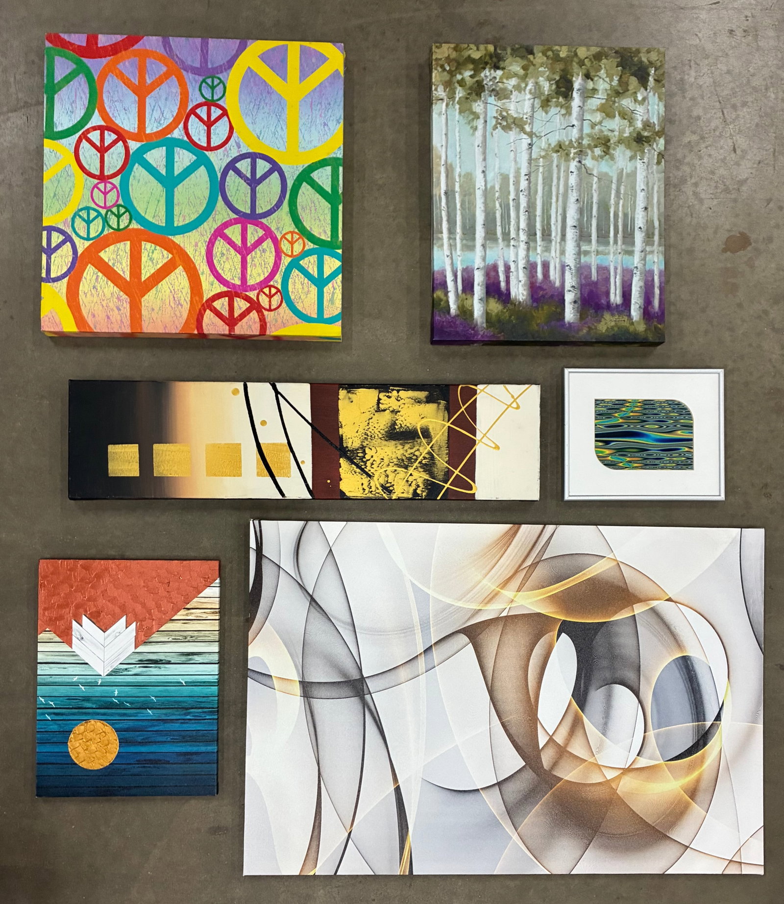 Assorted Contemporary Abstract Wall Art Collection (1 of 1)