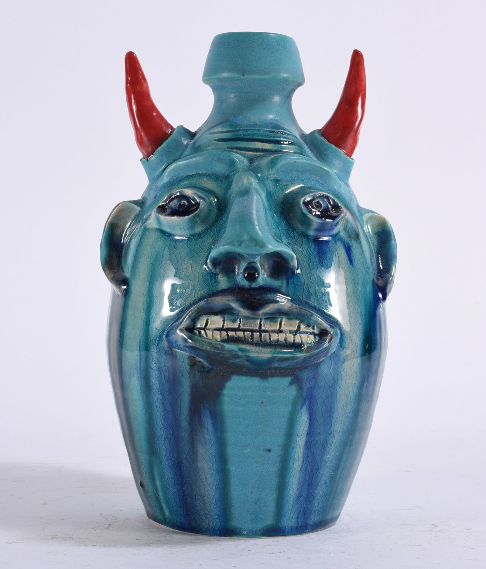 Randy Tobias Devil Face Jug (1 of 5)