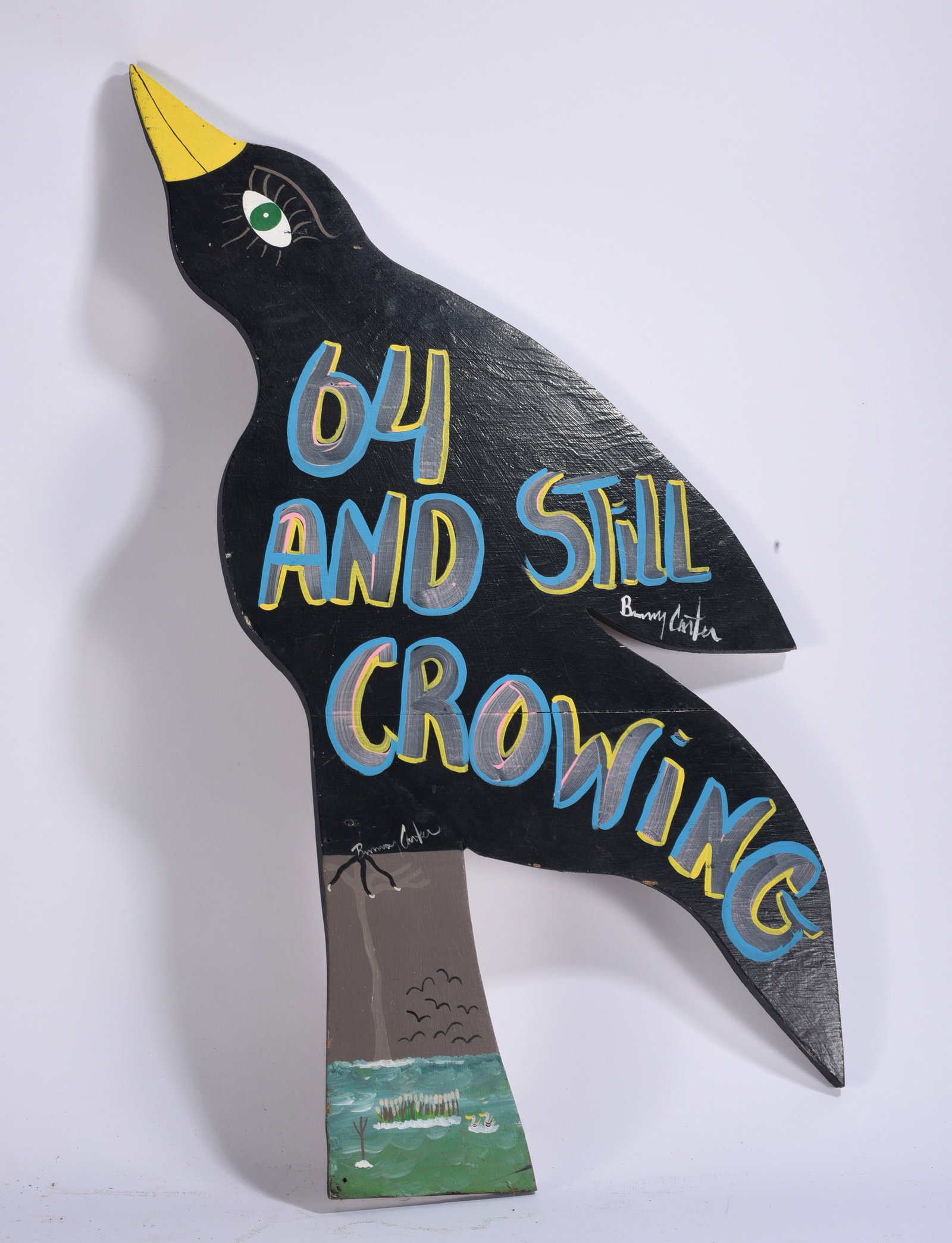 Benny Carter Wooden Cut Out of a Crow