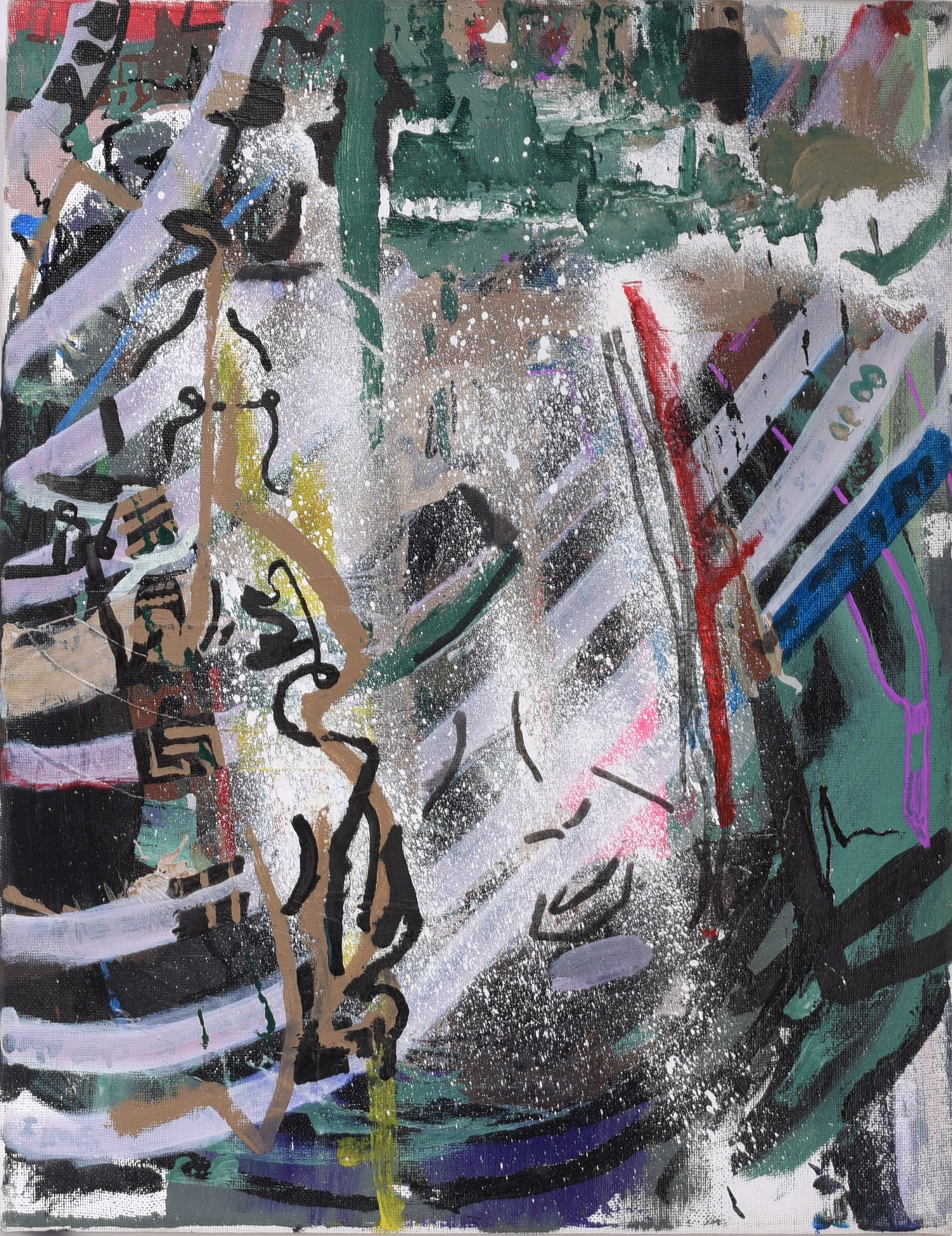 Andrew Herbin Sr. "Andy Herbin" Outsider Art Painting (1 of 2)